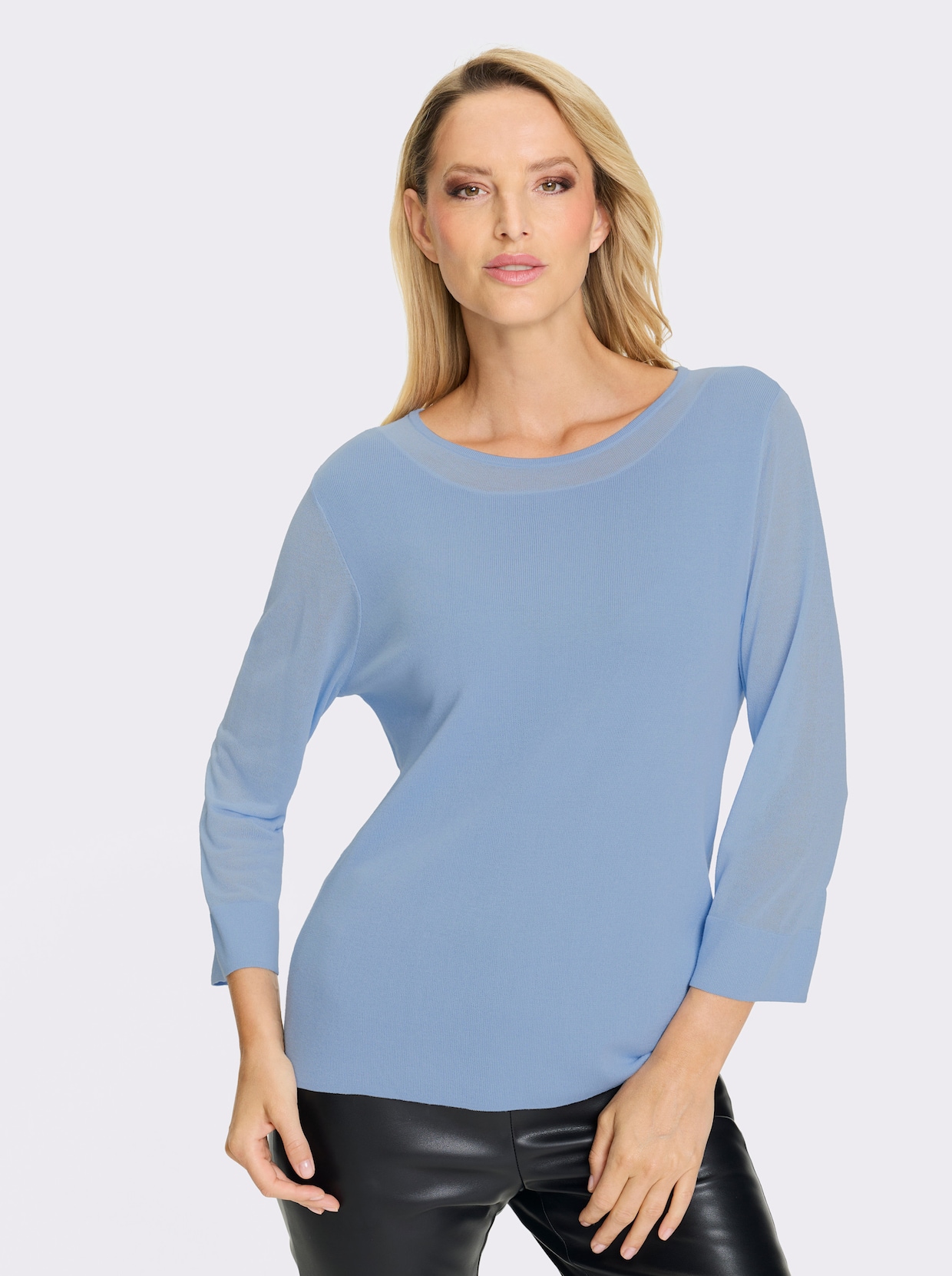 heine Feinstrickpullover - eisblau