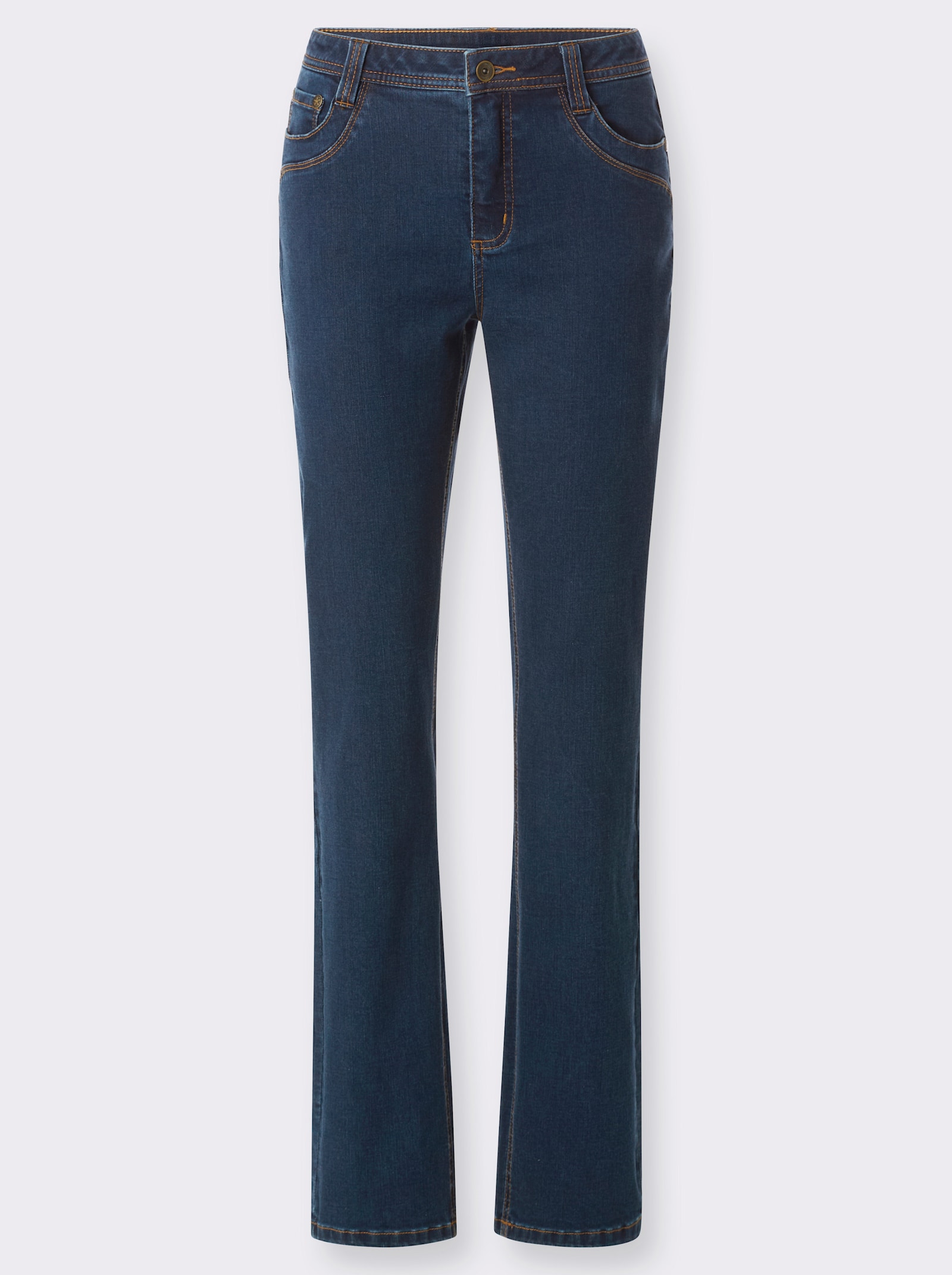 5-Pocket-Jeans in gerade Schnittführung - blue-stone-washed