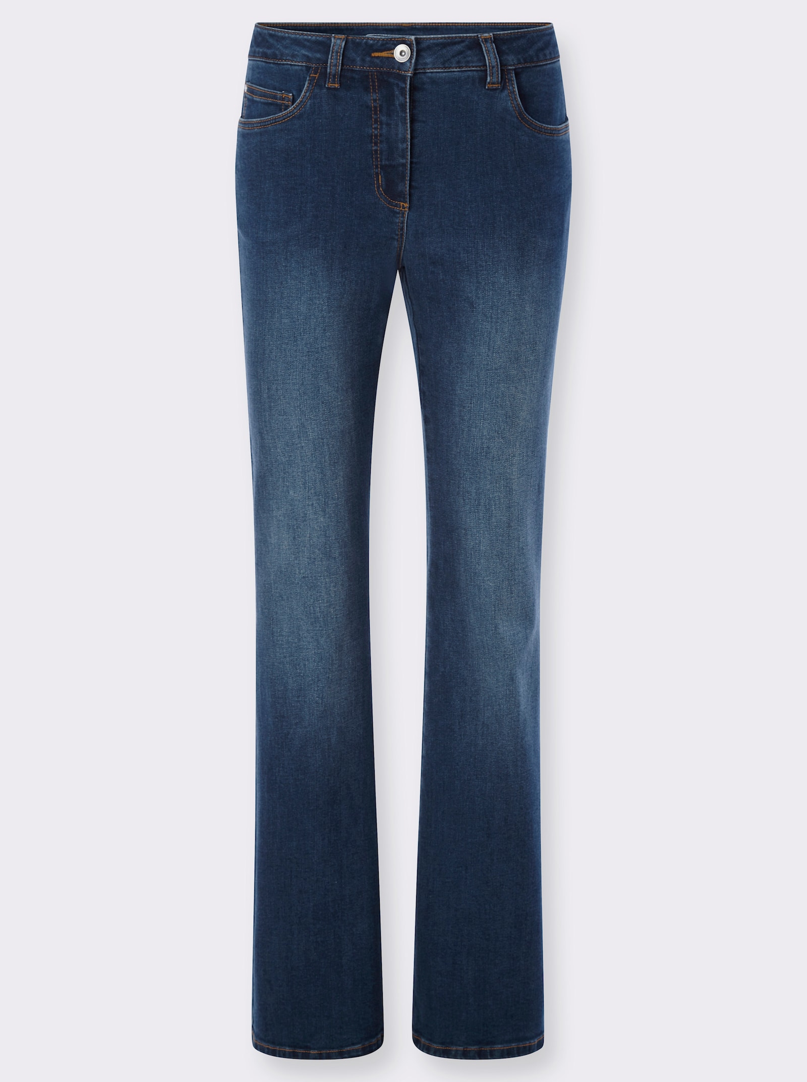 Schlagjeans in 5-Pocket-Form - blue-stone-washed