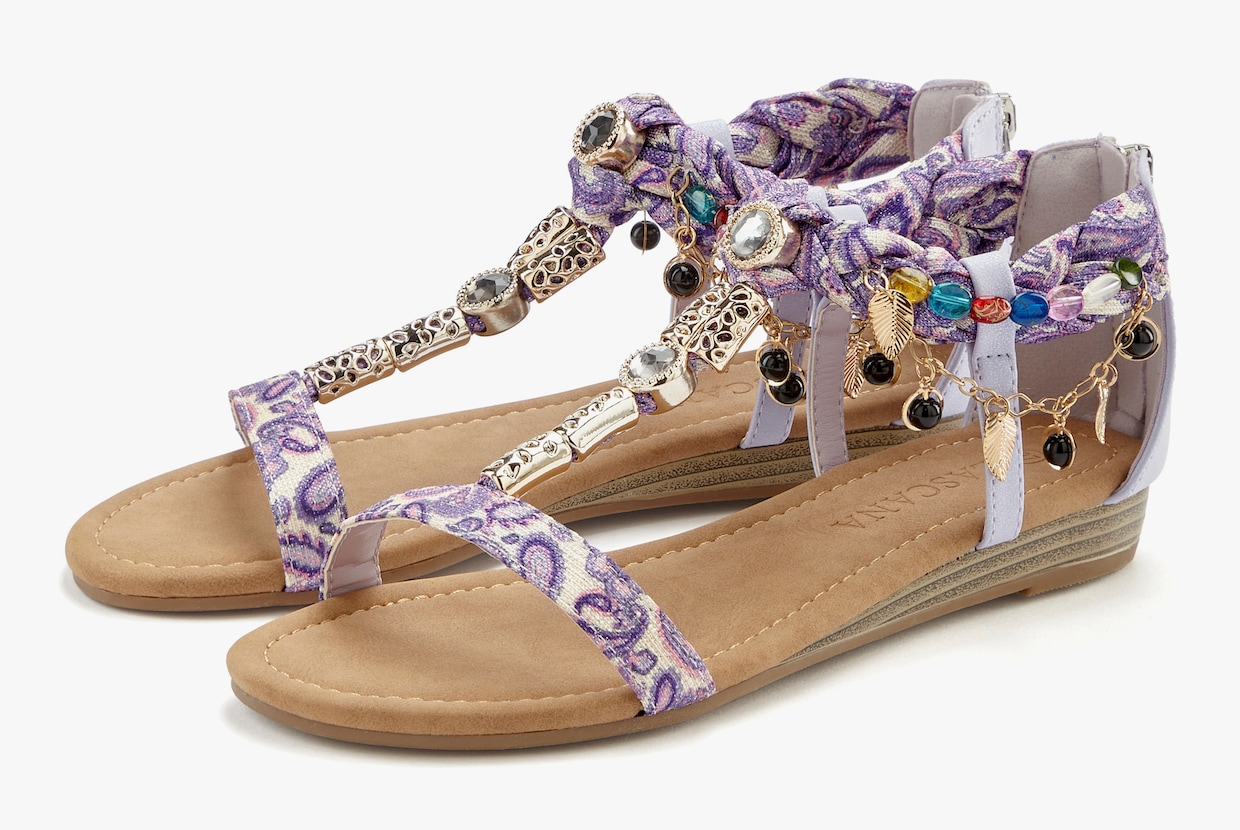 LASCANA Sandalen - paars