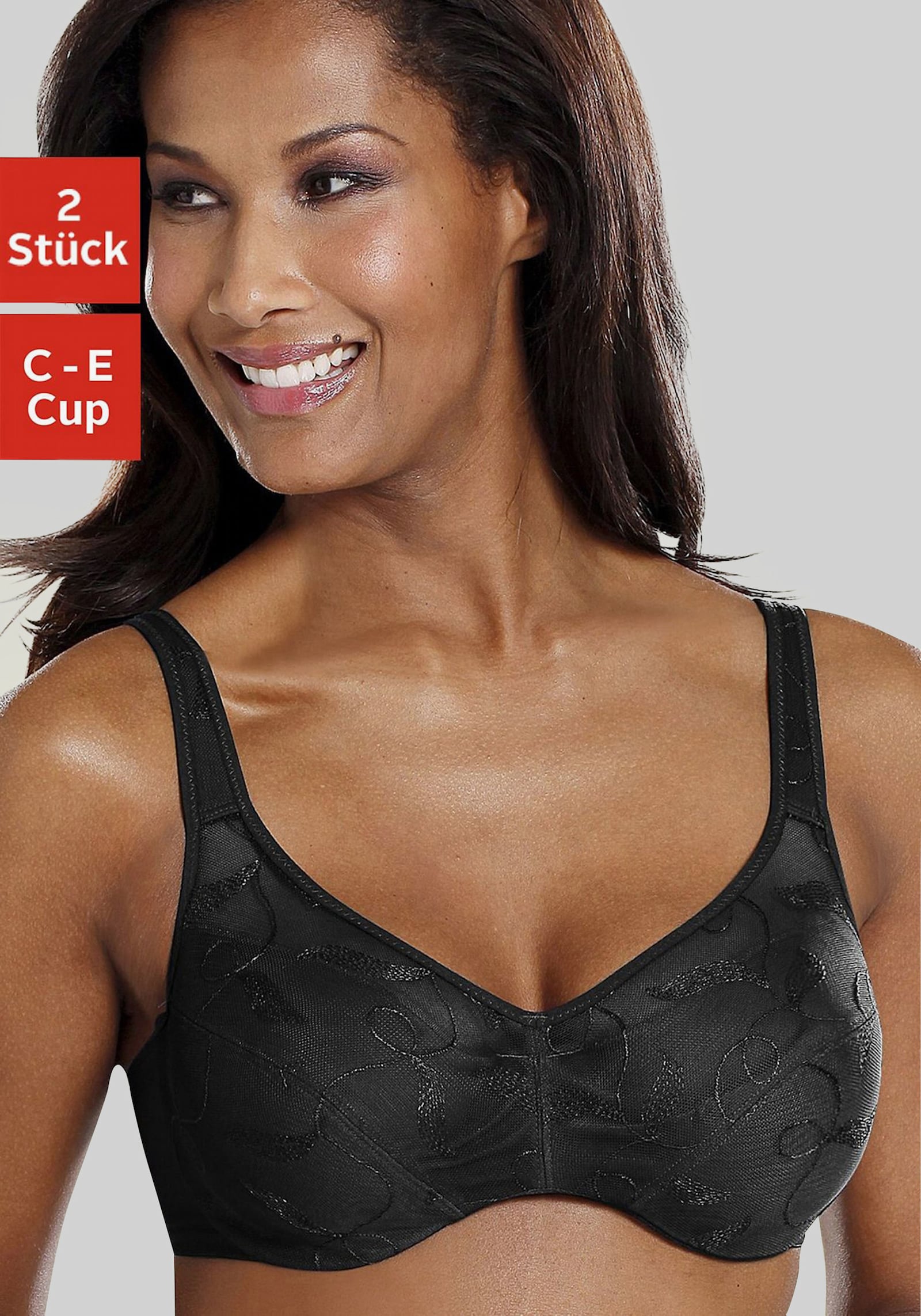 petite fleur Minimizer-BH - schwarz+weiß