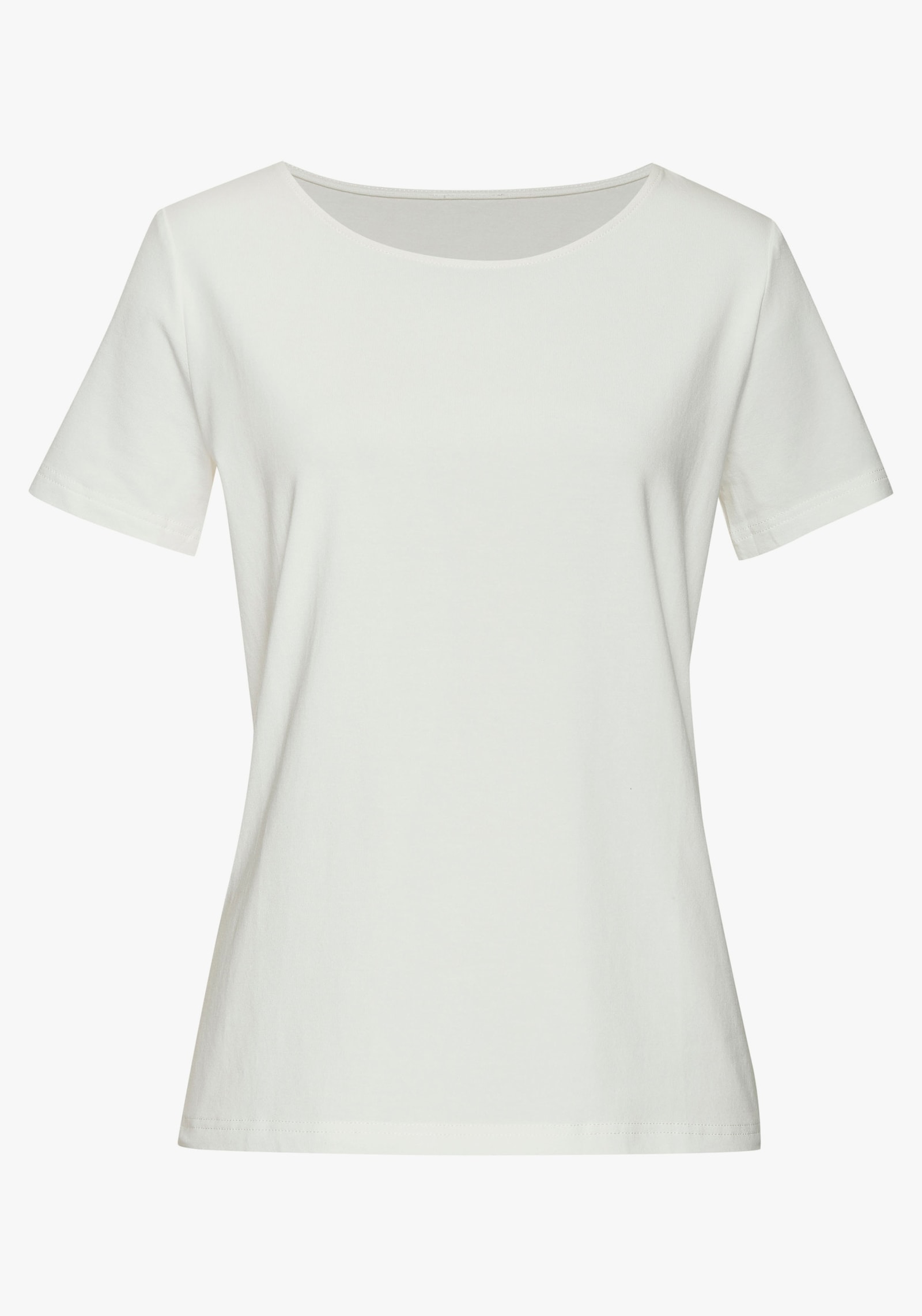 LASCANA T-Shirt - creme, schwarz