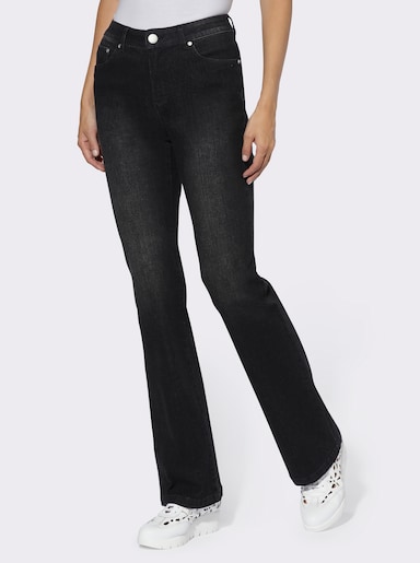 heine 'Buik weg'-jeans - black denim