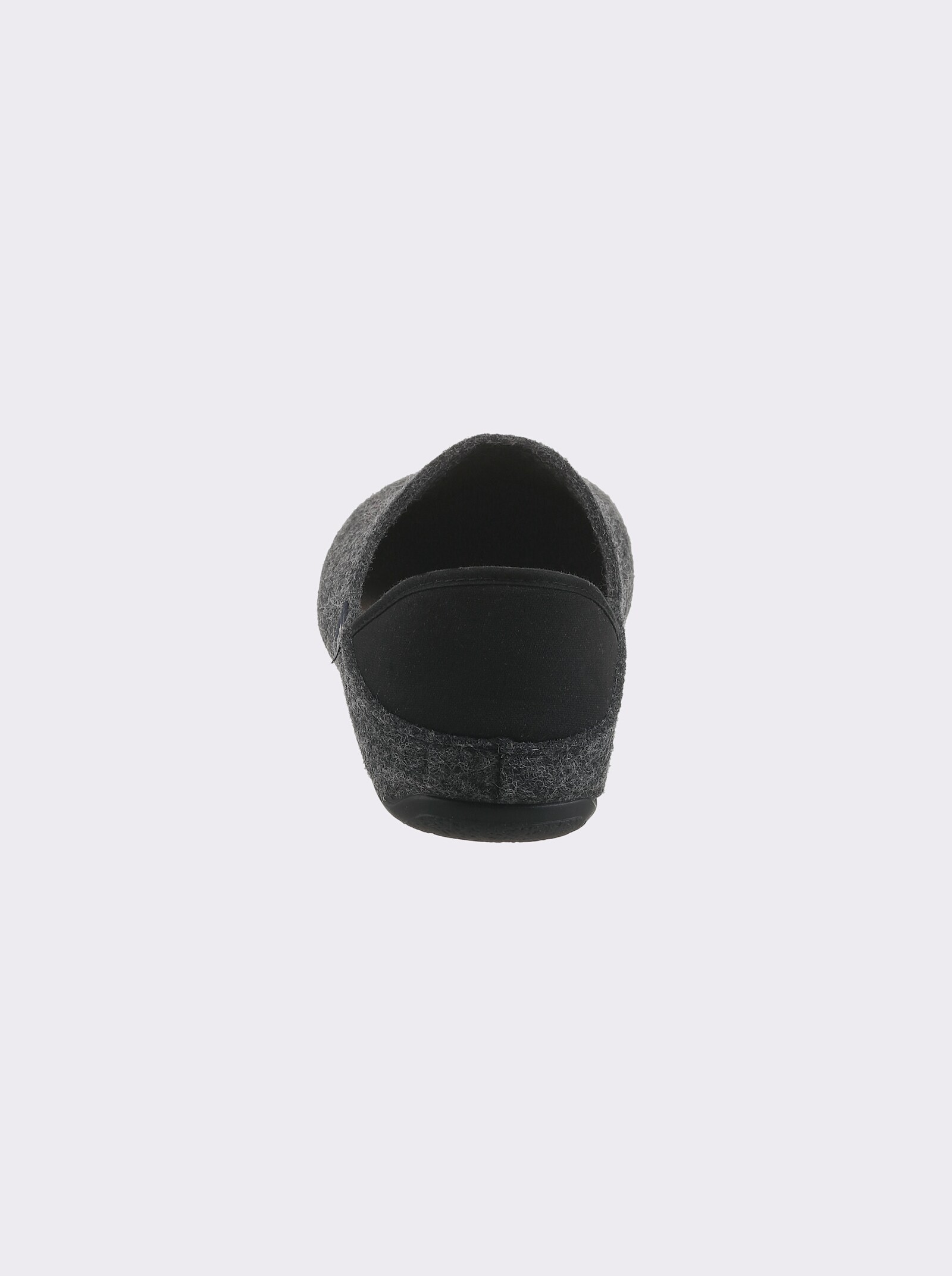 Hausschuh und Pantoffel in einem - grau
