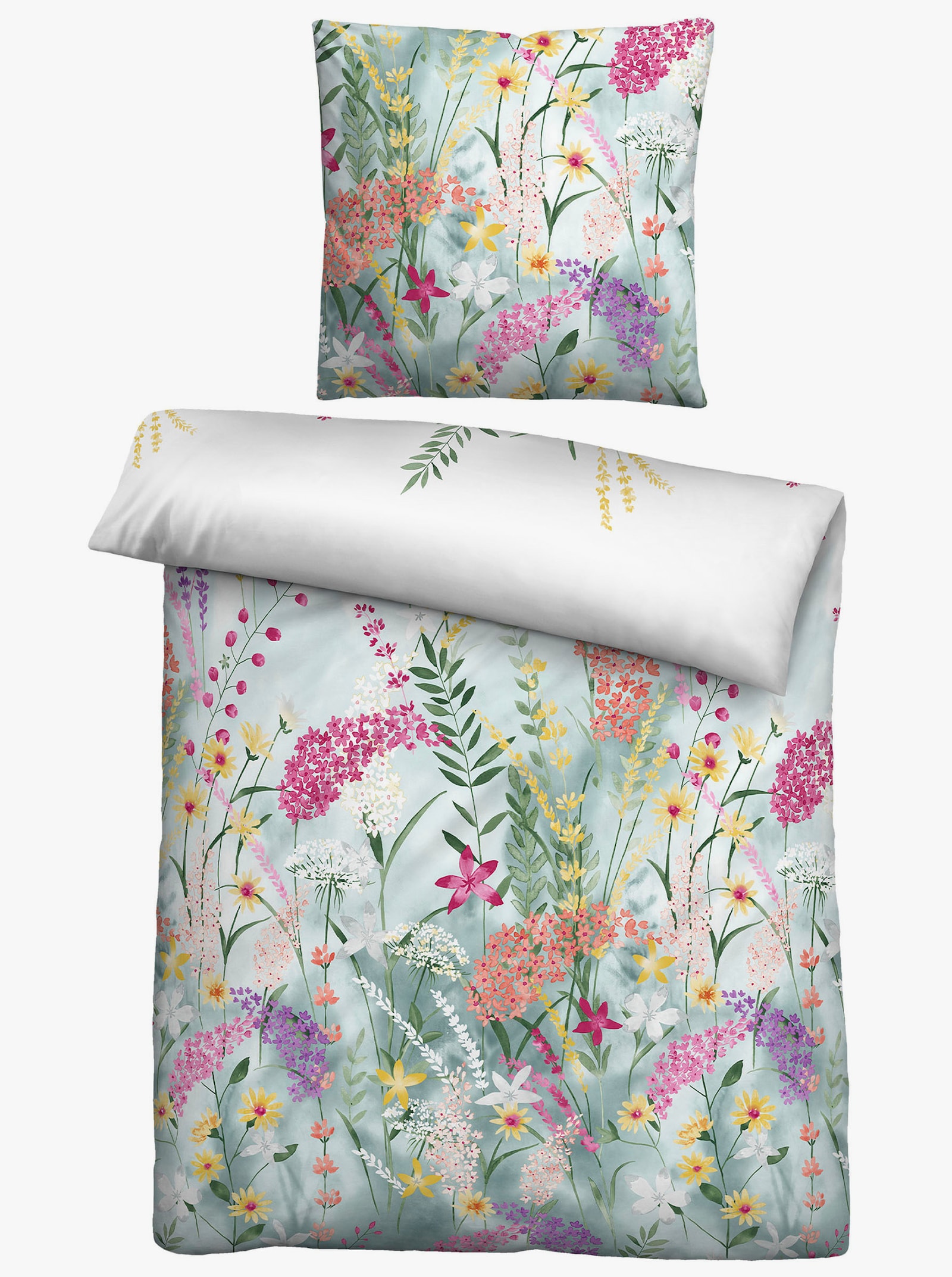 Biberna Bettwäsche - aqua-bedruckt