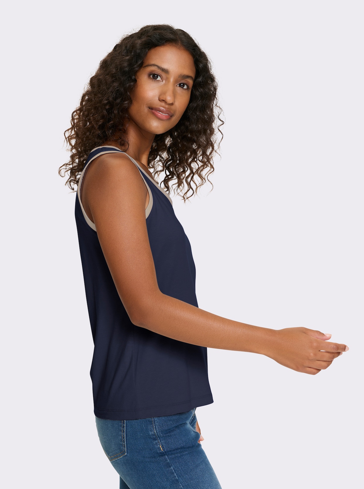 heine Shirttop - marine-sesam