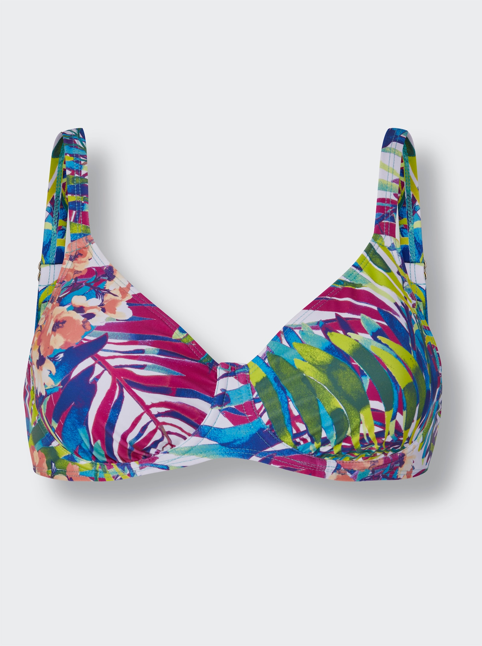 feel good Bikini-Oberteil im Exotik-Dessin - lagune-gemustert