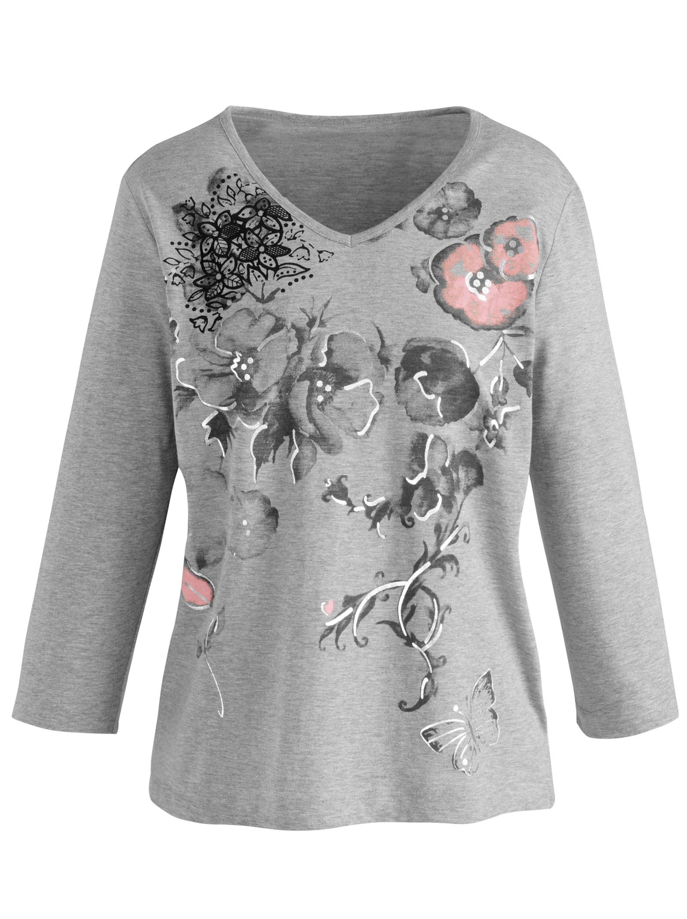 Shirt - grau-meliert