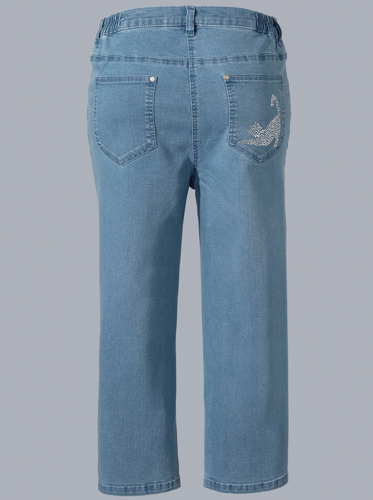 Caprijeans - blue-bleached