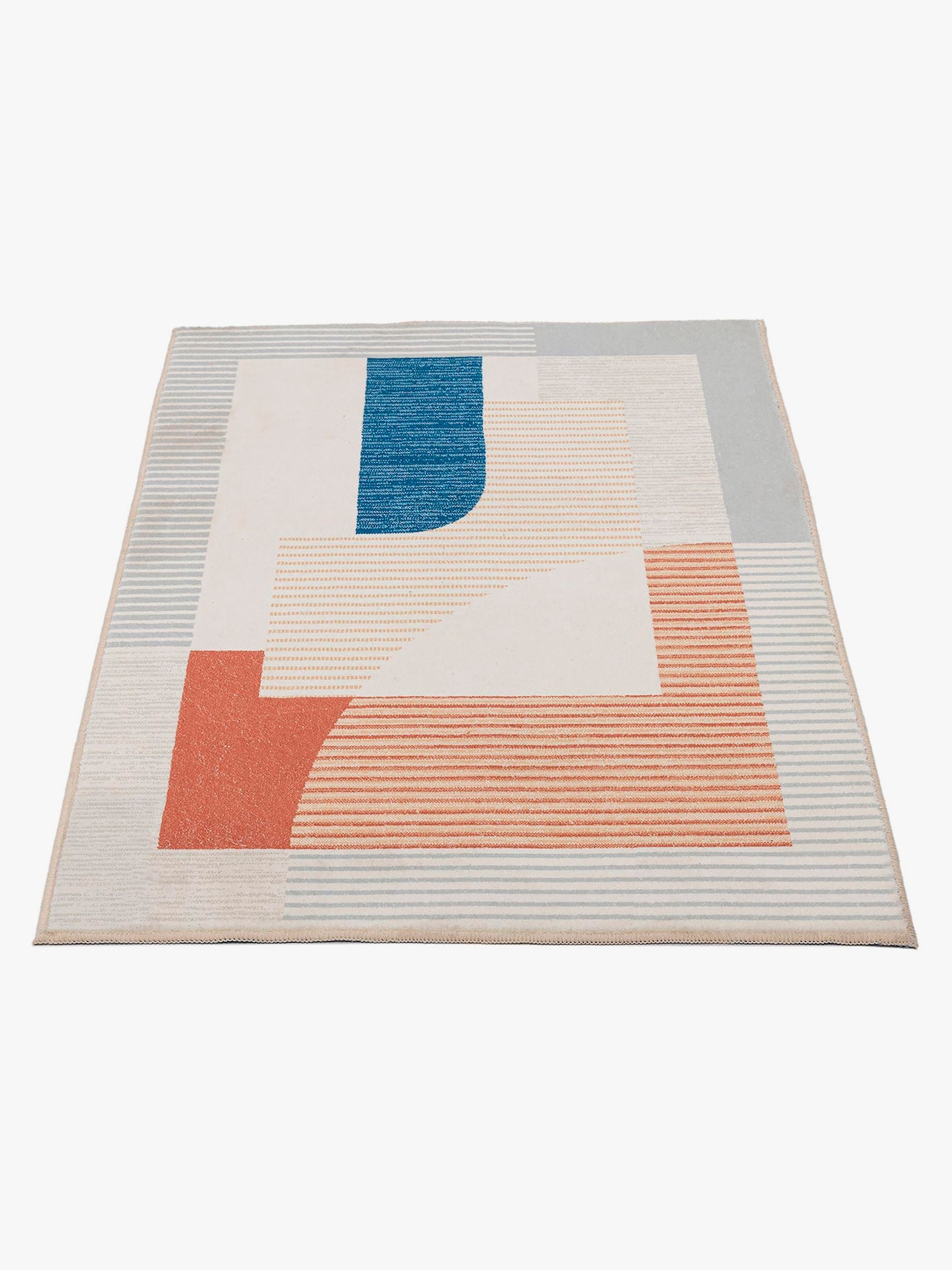 Theko Badematte - grau-bunt