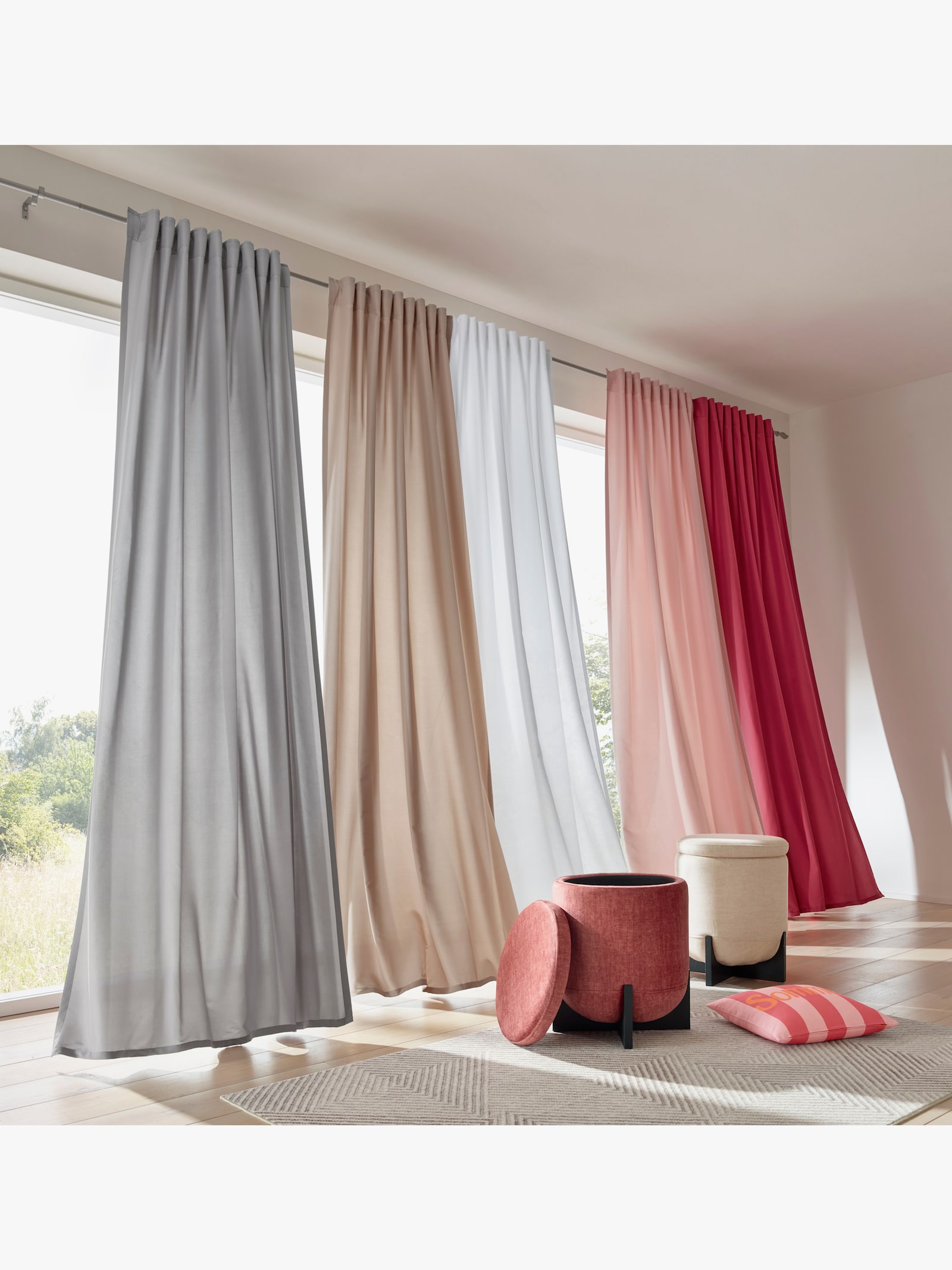 heine home Hocker - bordeaux