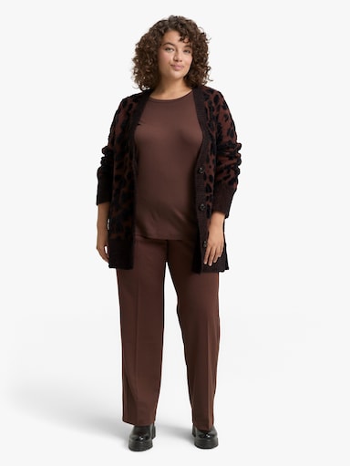 Cardigan - big brown leo design
