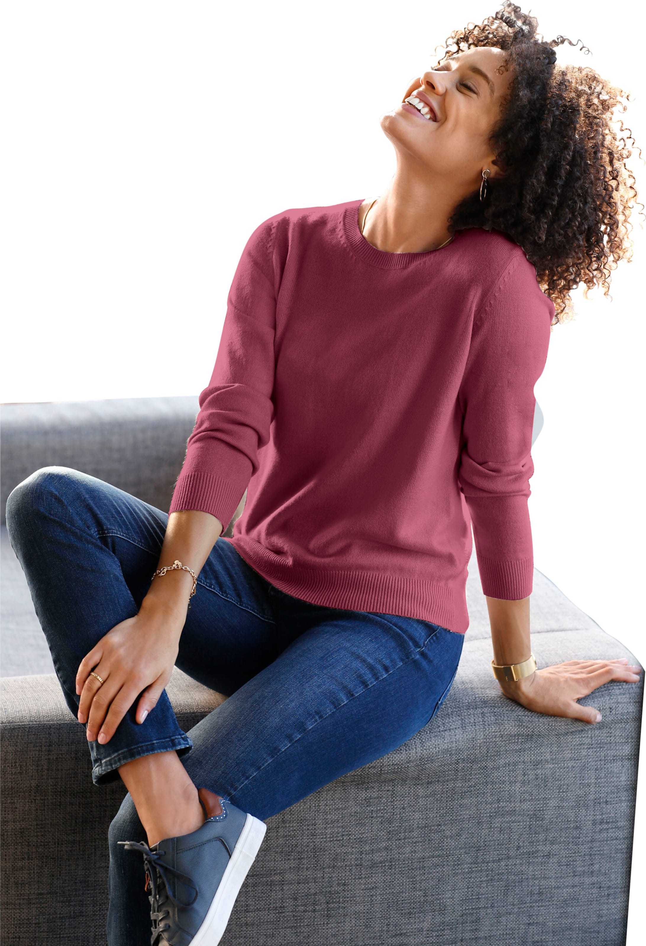Classic Basics Trui met ronde hals Trui