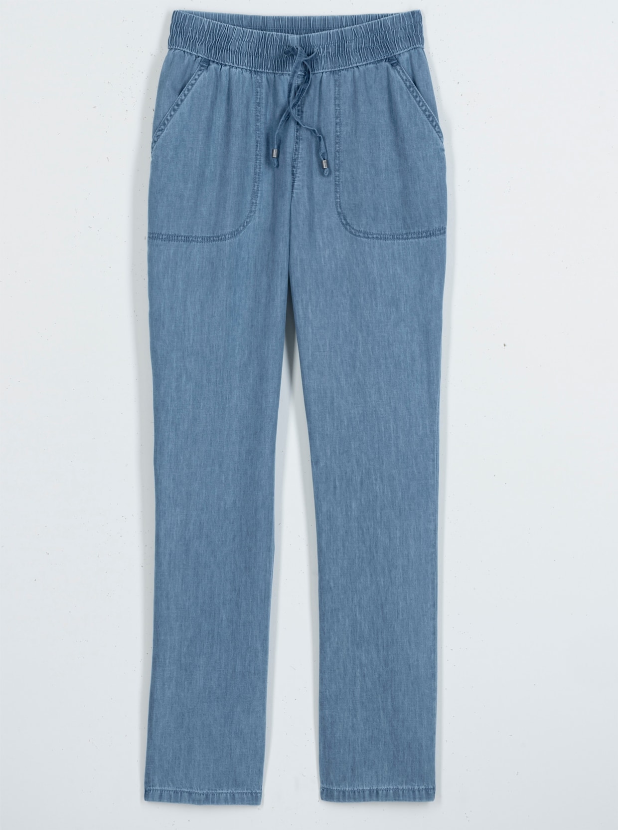 Jeans med resår - blue-bleached