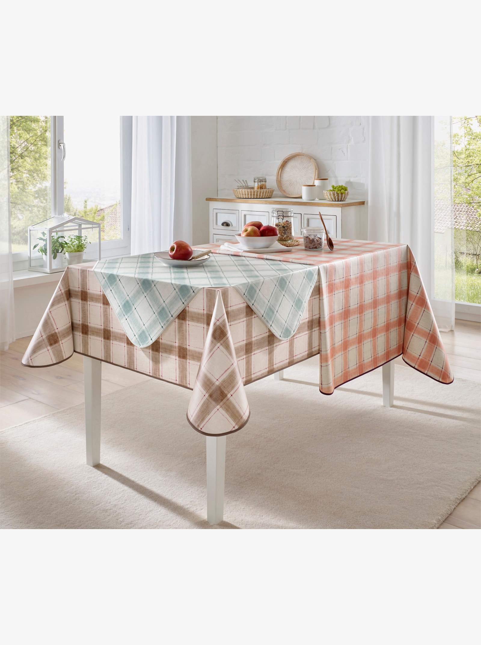 Tischdecke - zartmint-kalkmint-bedruckt