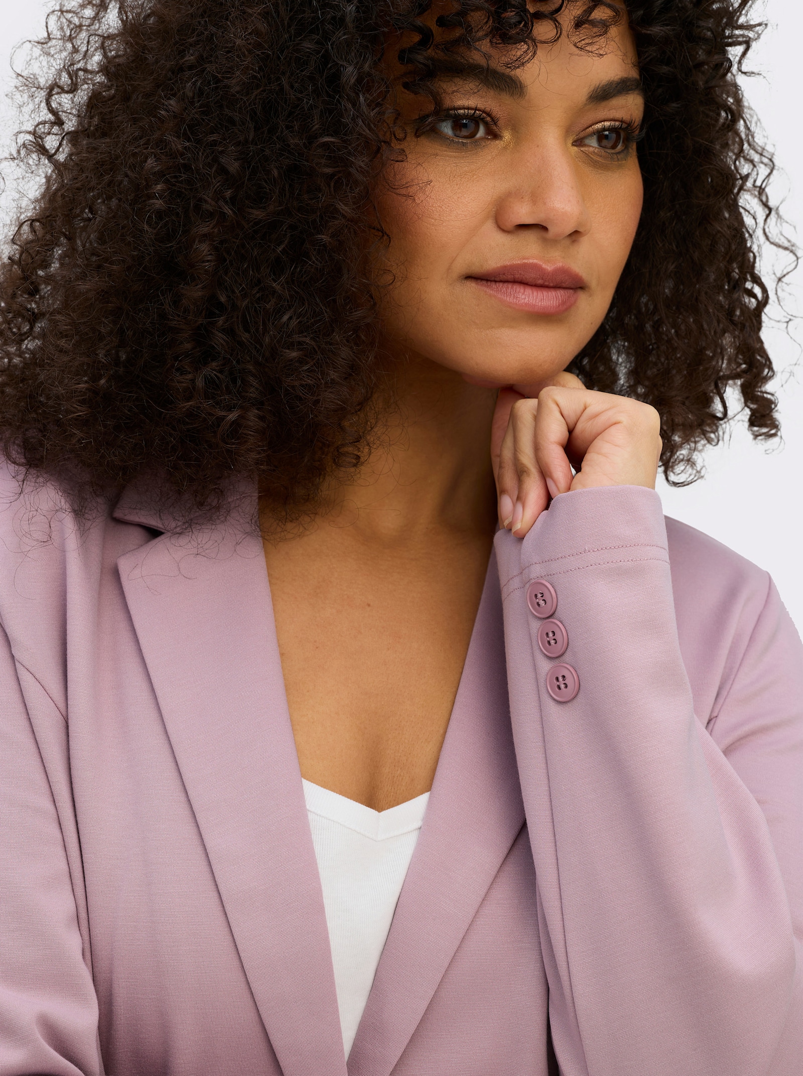 Jerseyblazer in Interlock-Qualität - mauve