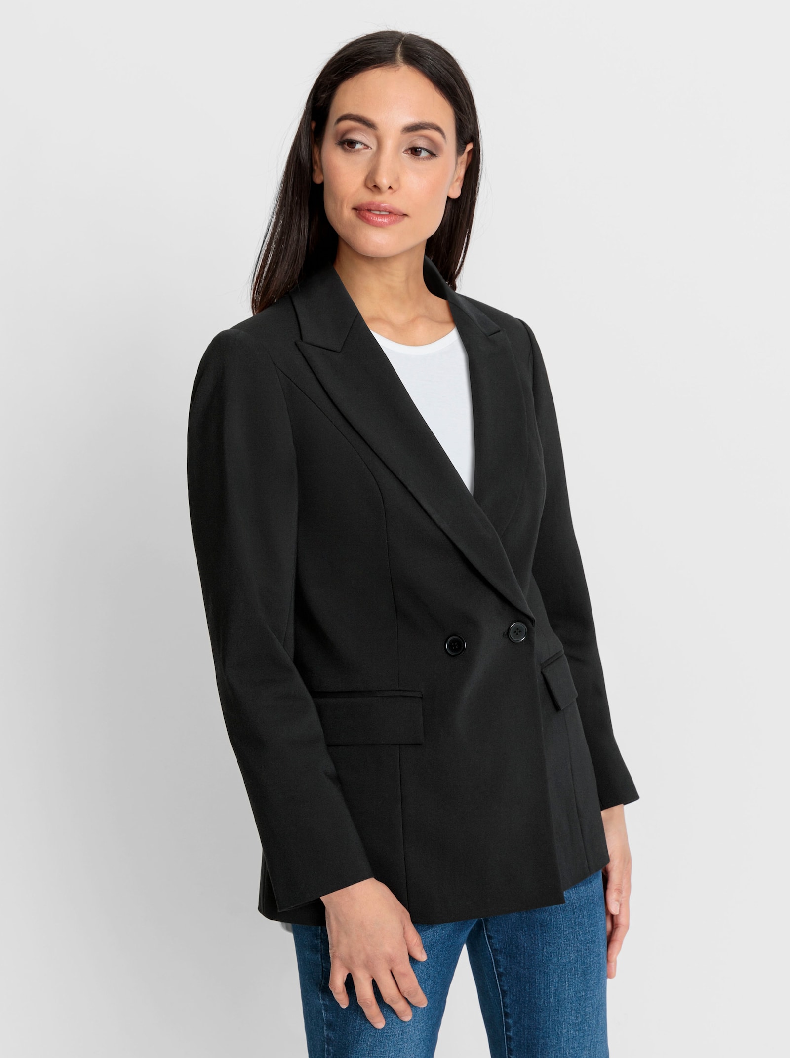 heine Blazer in Stretch-Qualität - schwarz