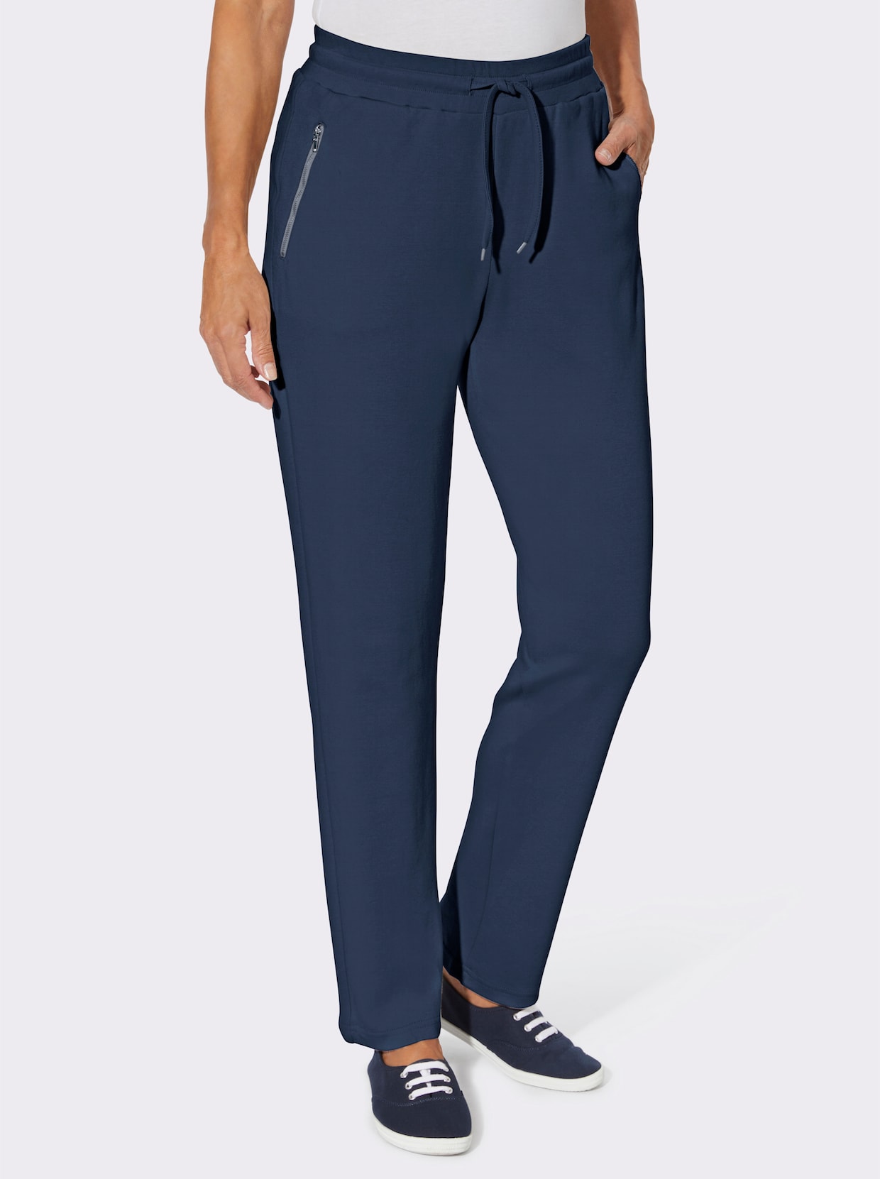 Jersey pantalon - donkerblauw