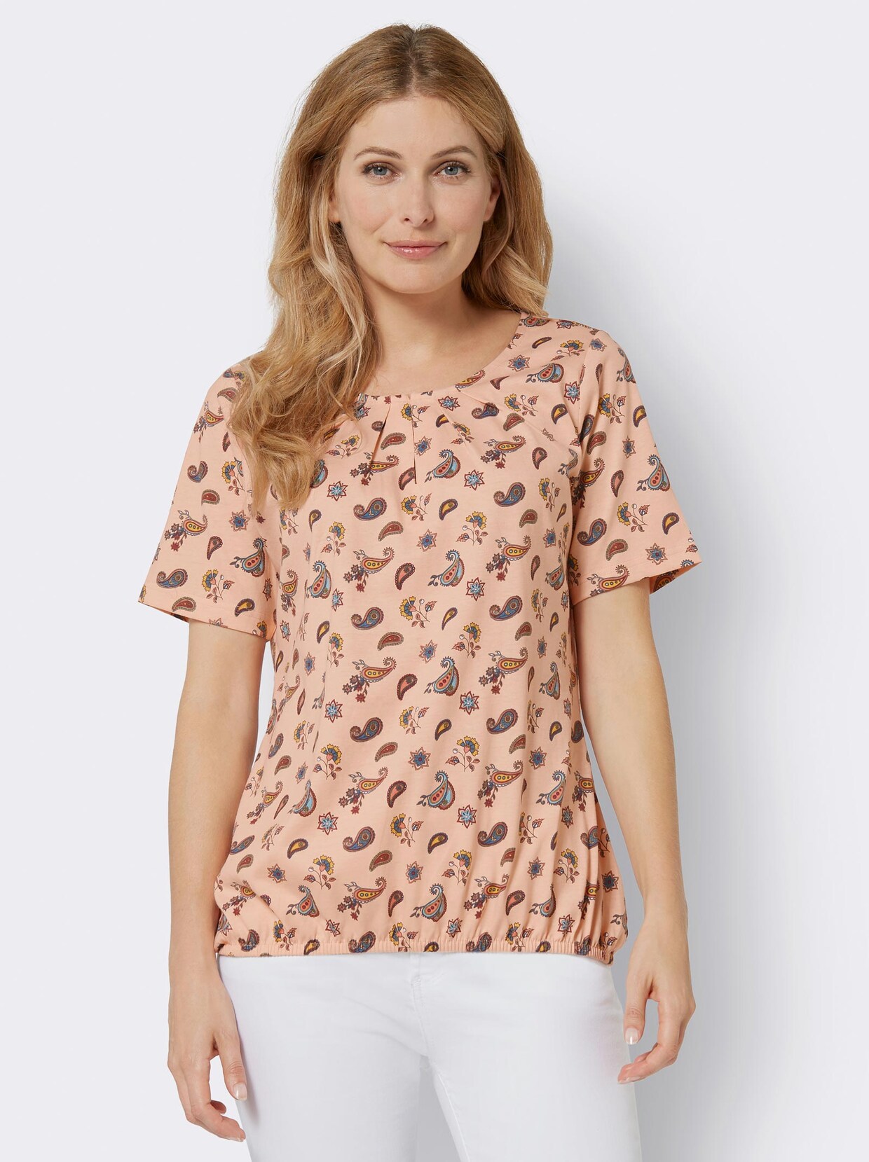 Shirt met print - apricot geprint