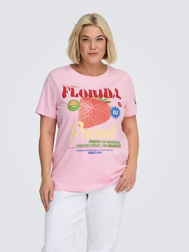 ONLY CARMAKOMA Kurzarmshirt - romance rose print:florida
