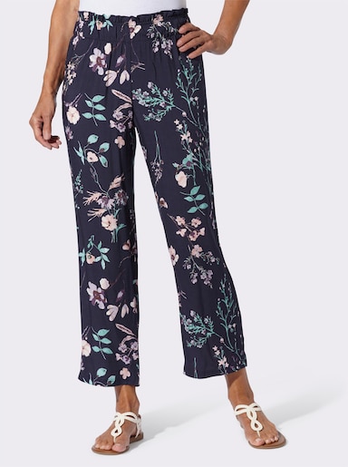 Culotte - marine-hellrosé-bedruckt