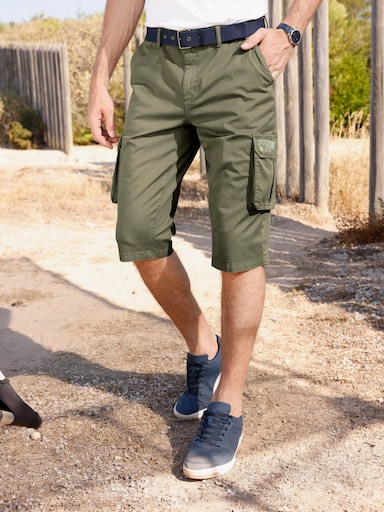 Bermudas in Twill-Qualität - khaki