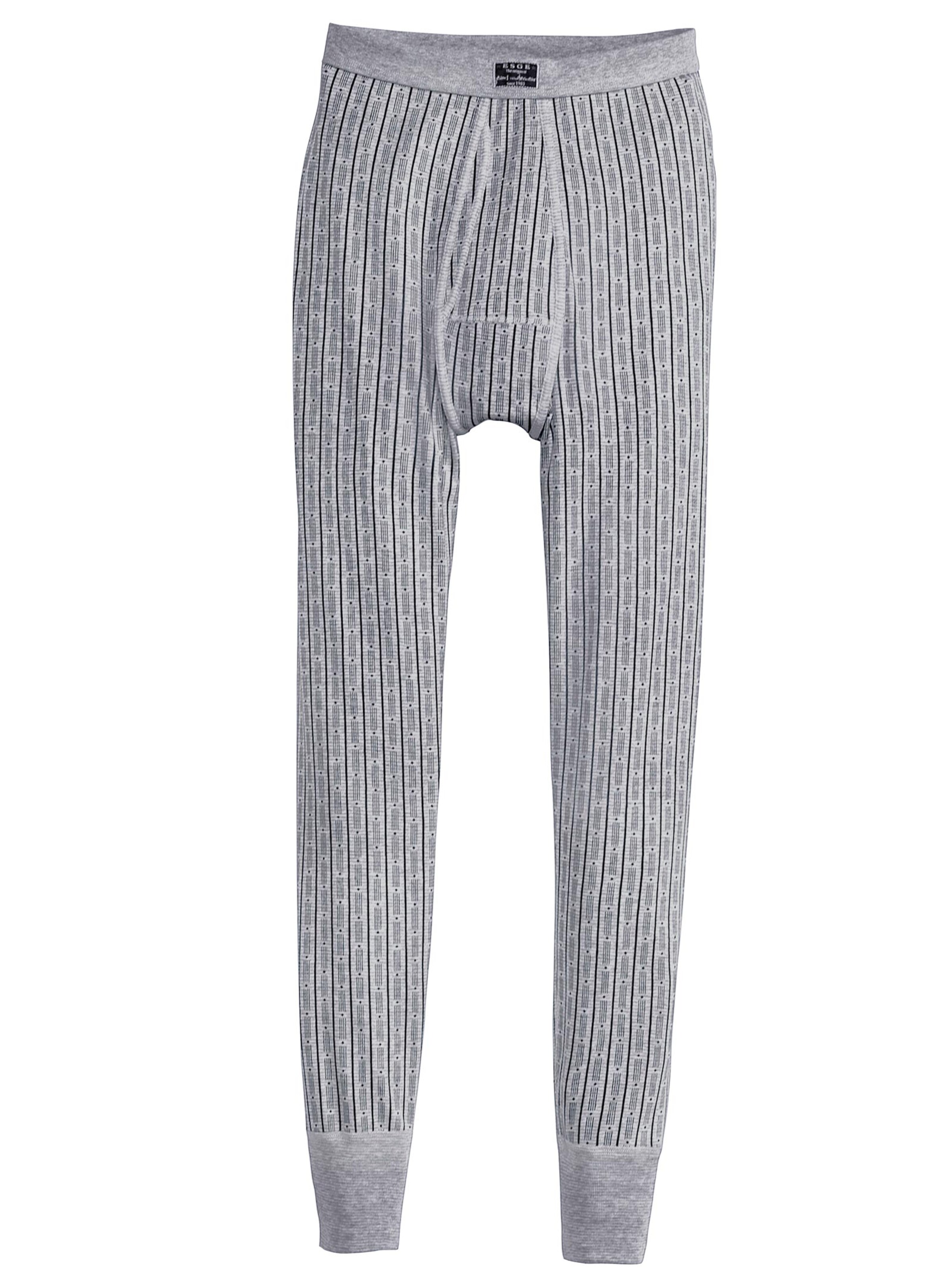 Hose lang - grau-bedruckt