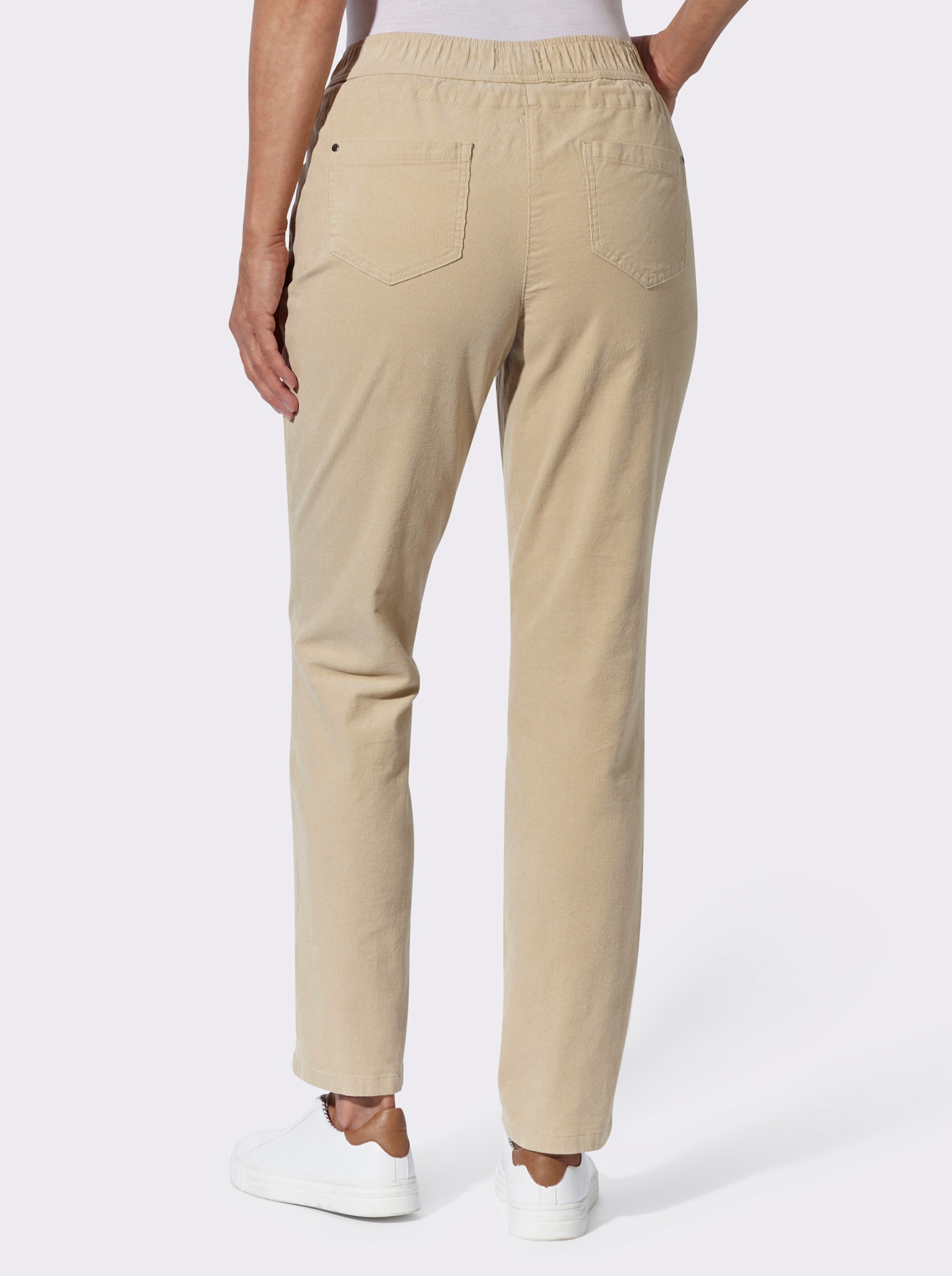 Cordhose zum Reinschlüpfen - sand