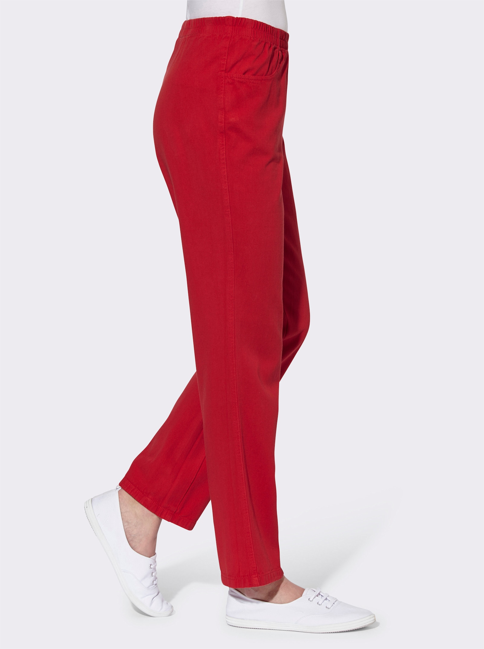 Schlupfhose aus Baumwolle - rot