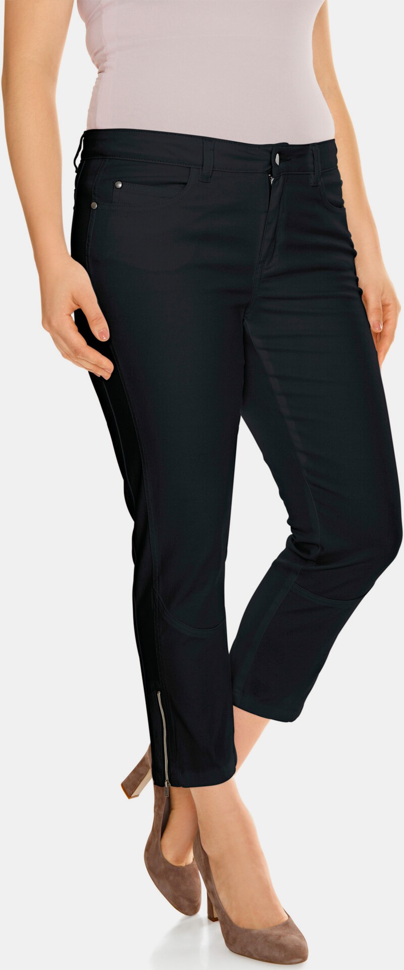 heine Bauchweg Hose in schwarz heine