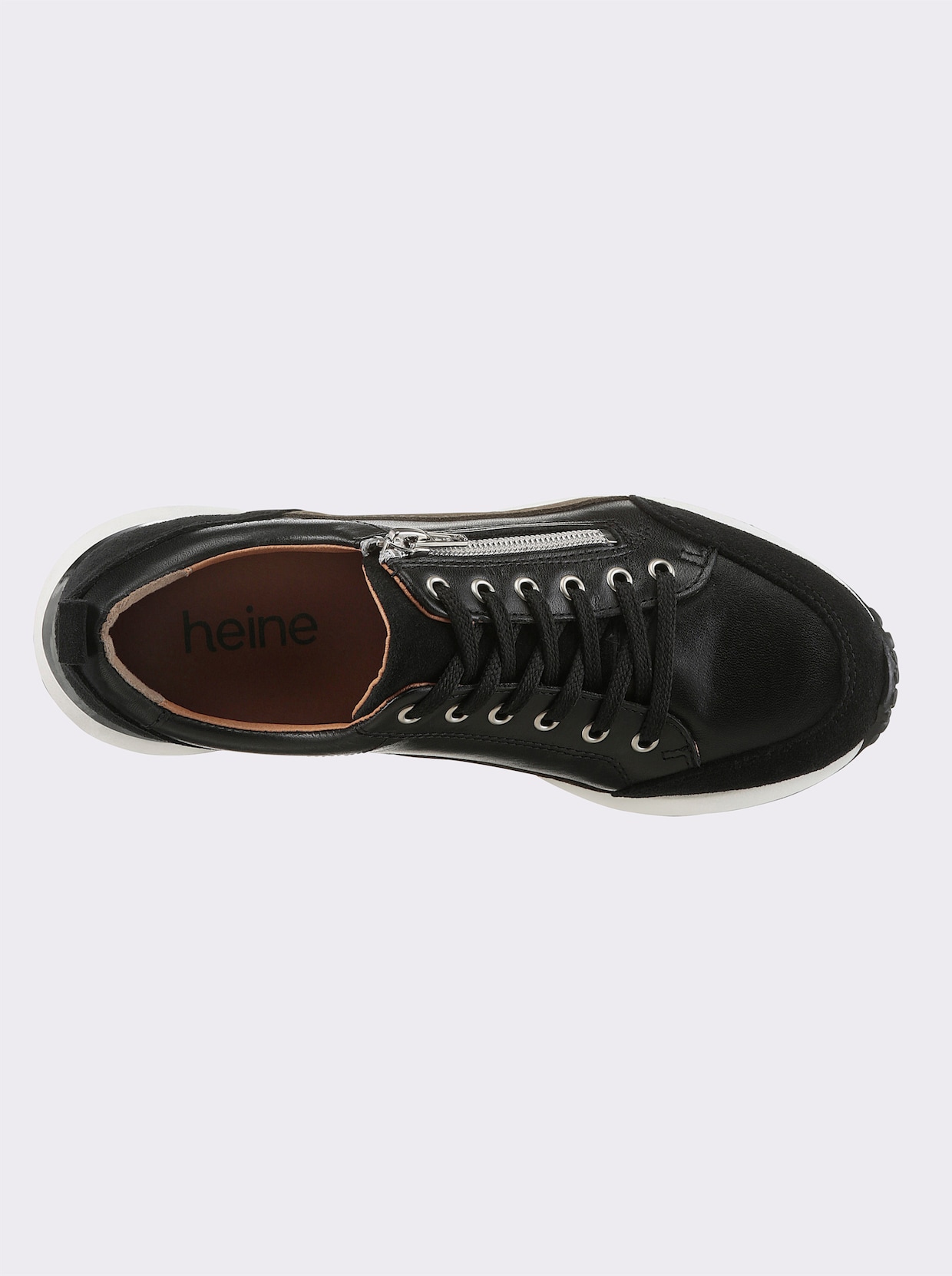 heine Sneaker - zwart/kaki