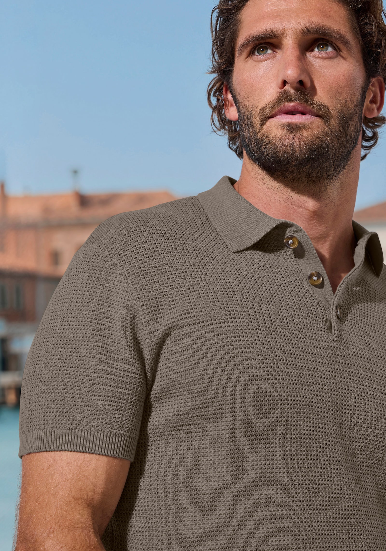John Devin Poloshirt - taupe