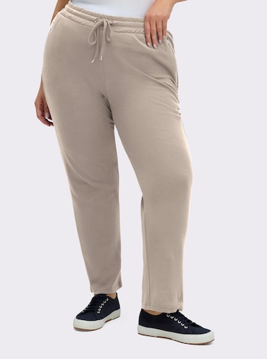 Jerseyhose mit Bindeband - sesam