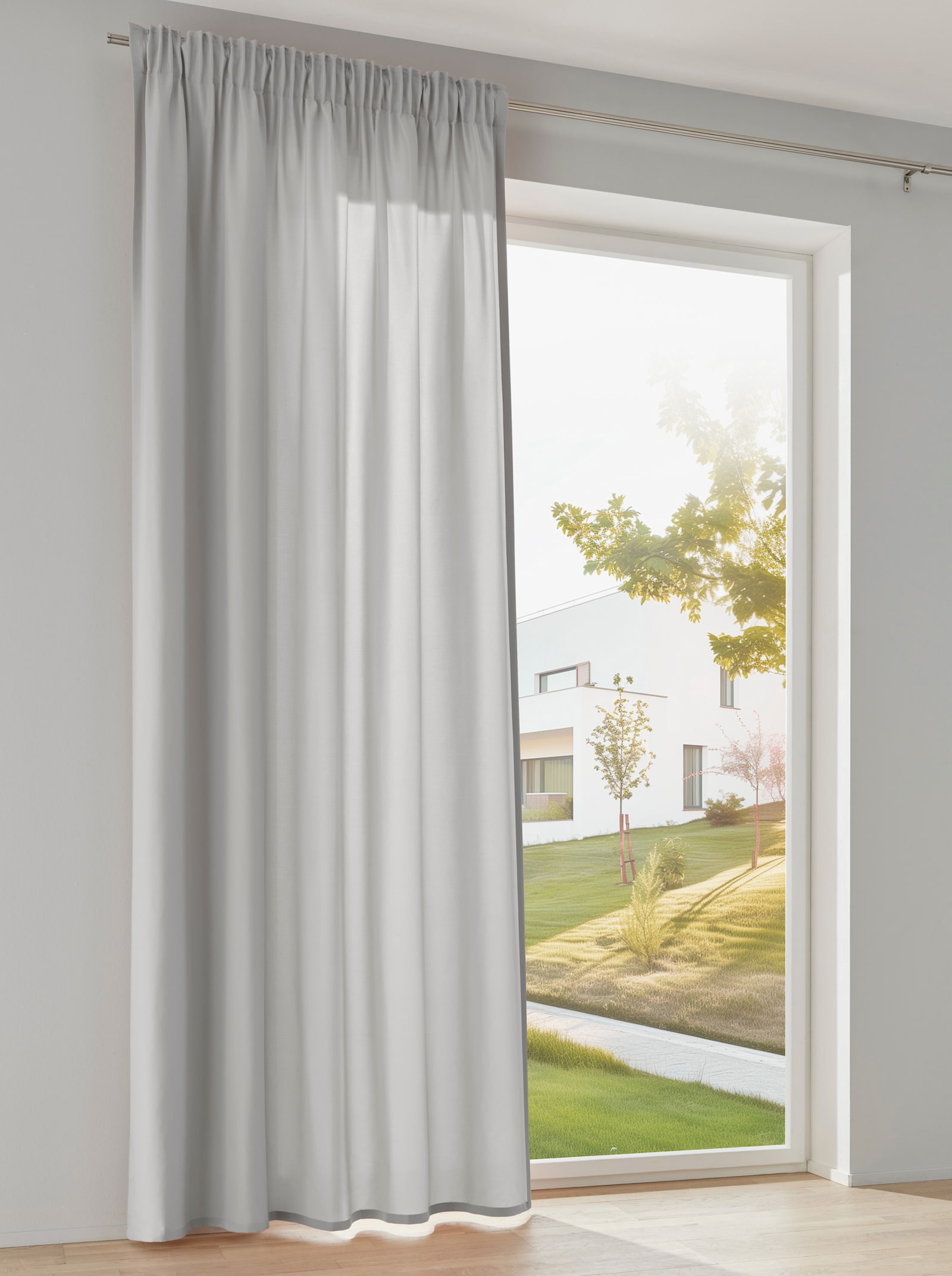 heine home Dekoschal in Microfaser-Qualität - grau