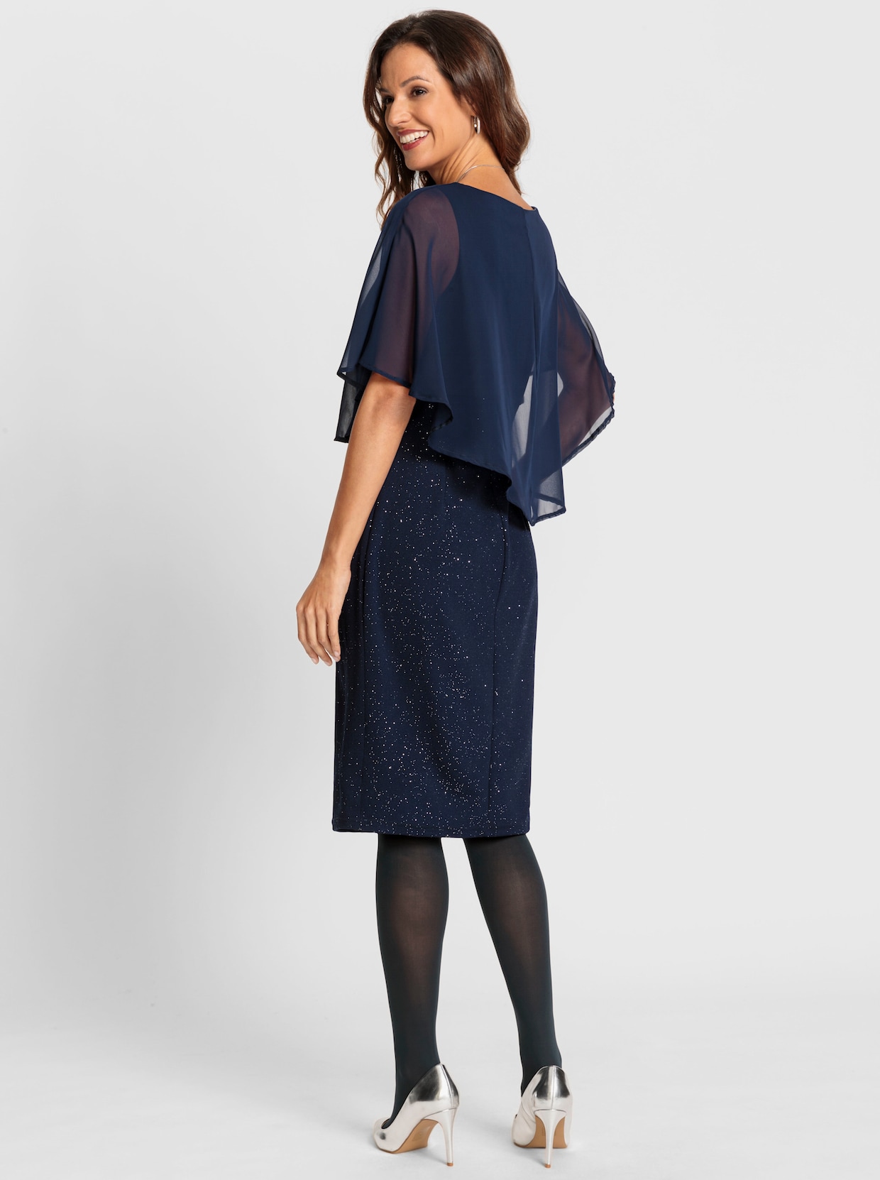 Chiffonkleid - marine