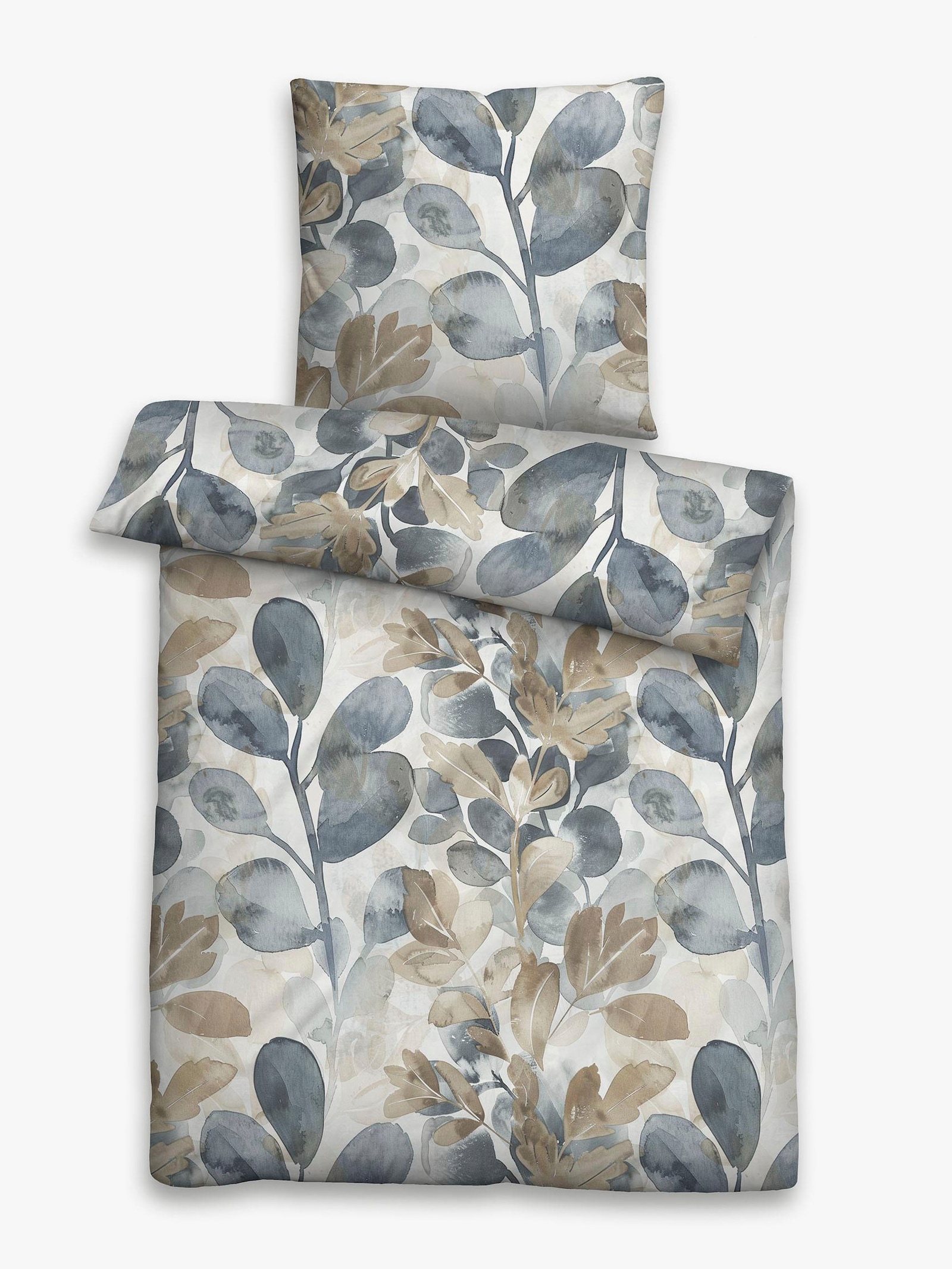 Biberna Bettwäsche - beige-bedruckt
