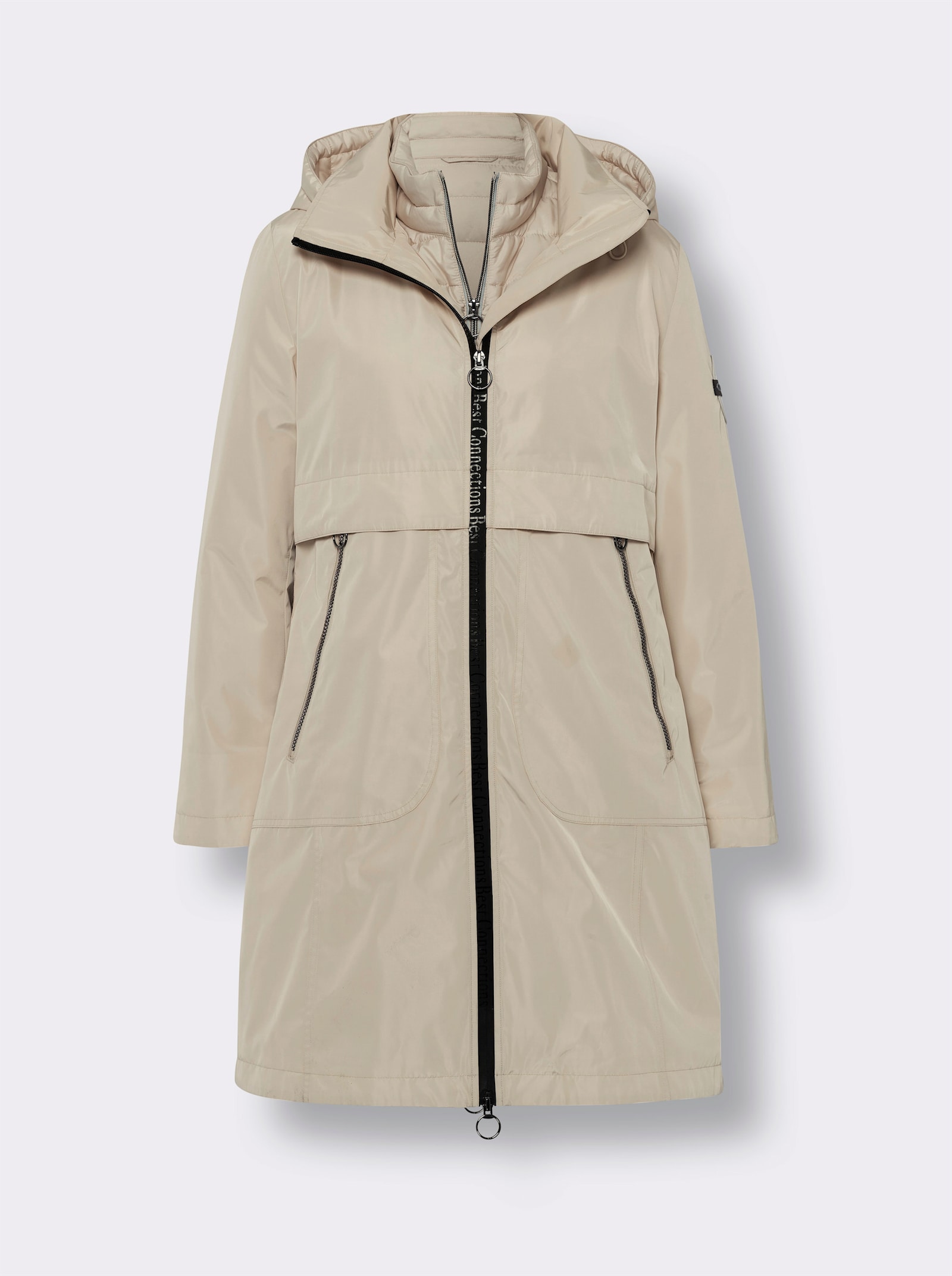 heine Funktionsmantel mit 4 Tragemöglichkeiten - elfenbein