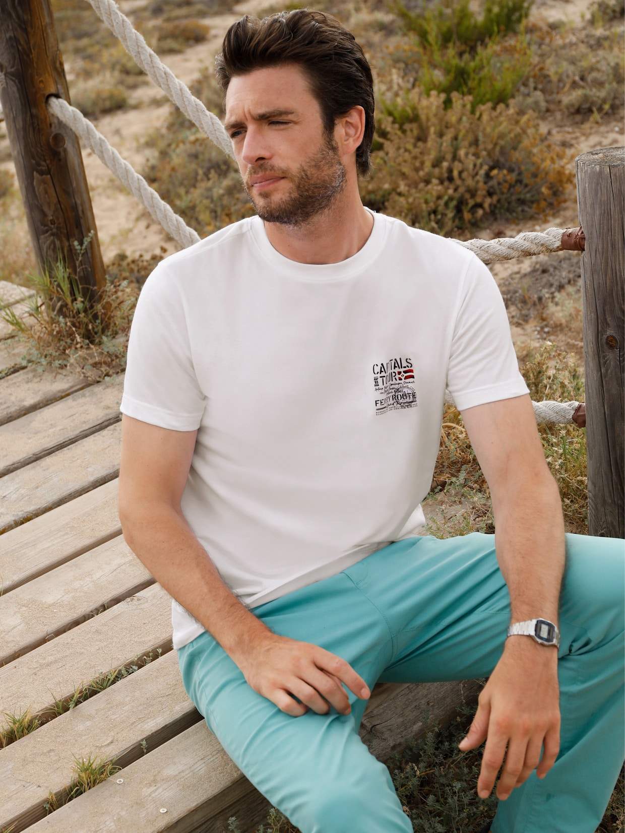 Catamaran Kurzarmshirt - weiß