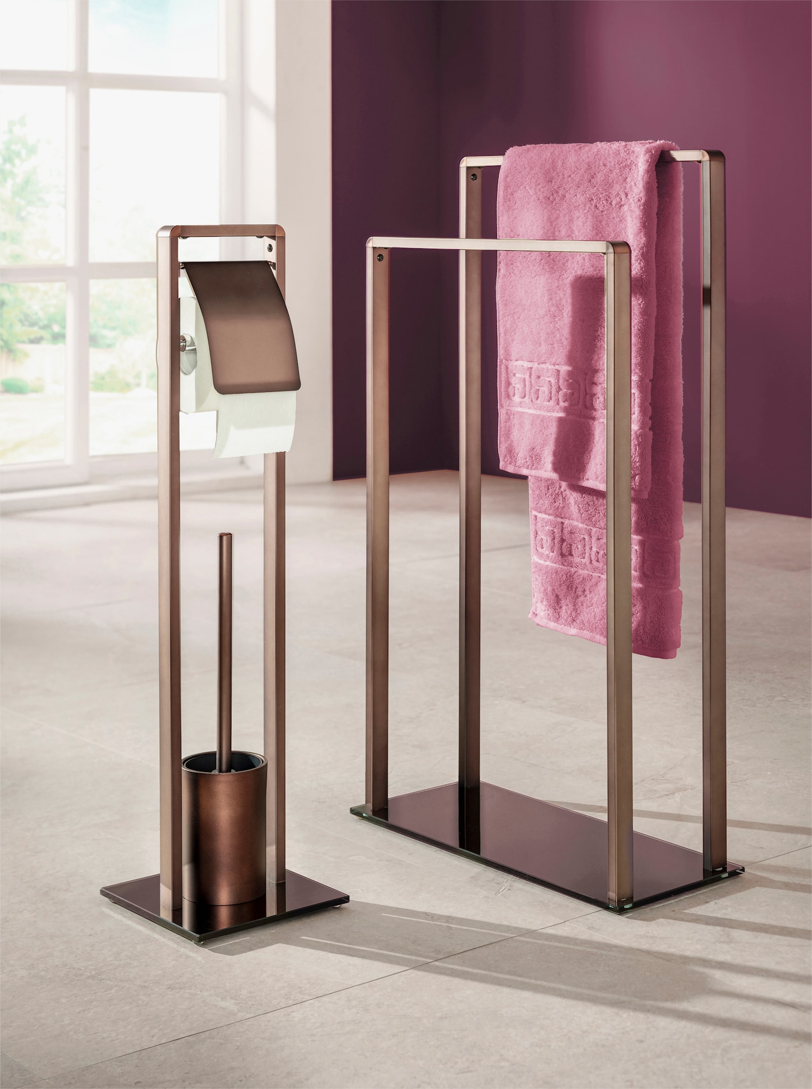 heine home WC-Garnitur - bronzefarben