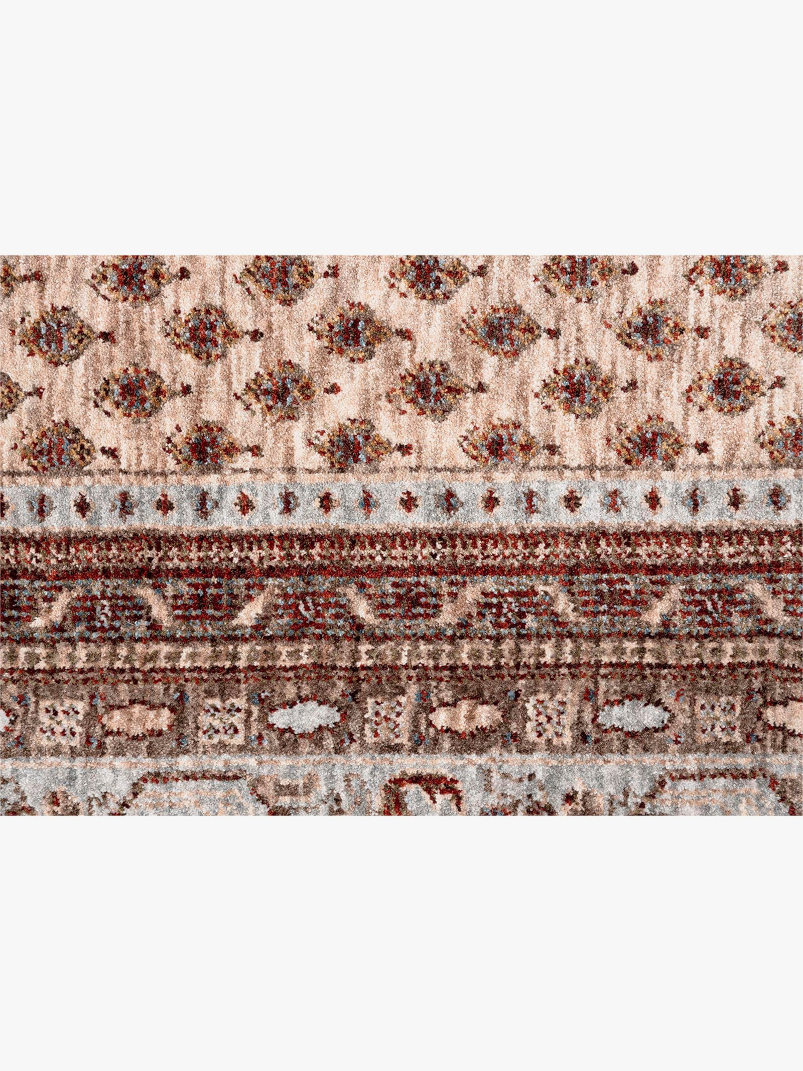 Theko Teppich - beige-gemustert