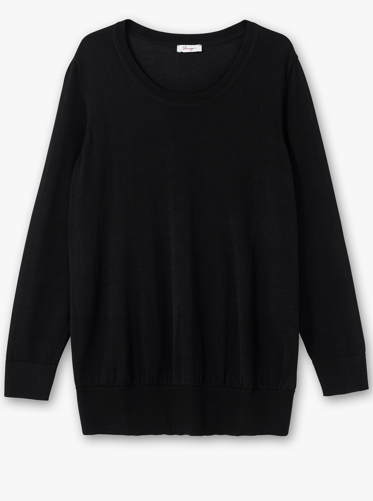 sheego Strickpullover - schwarz