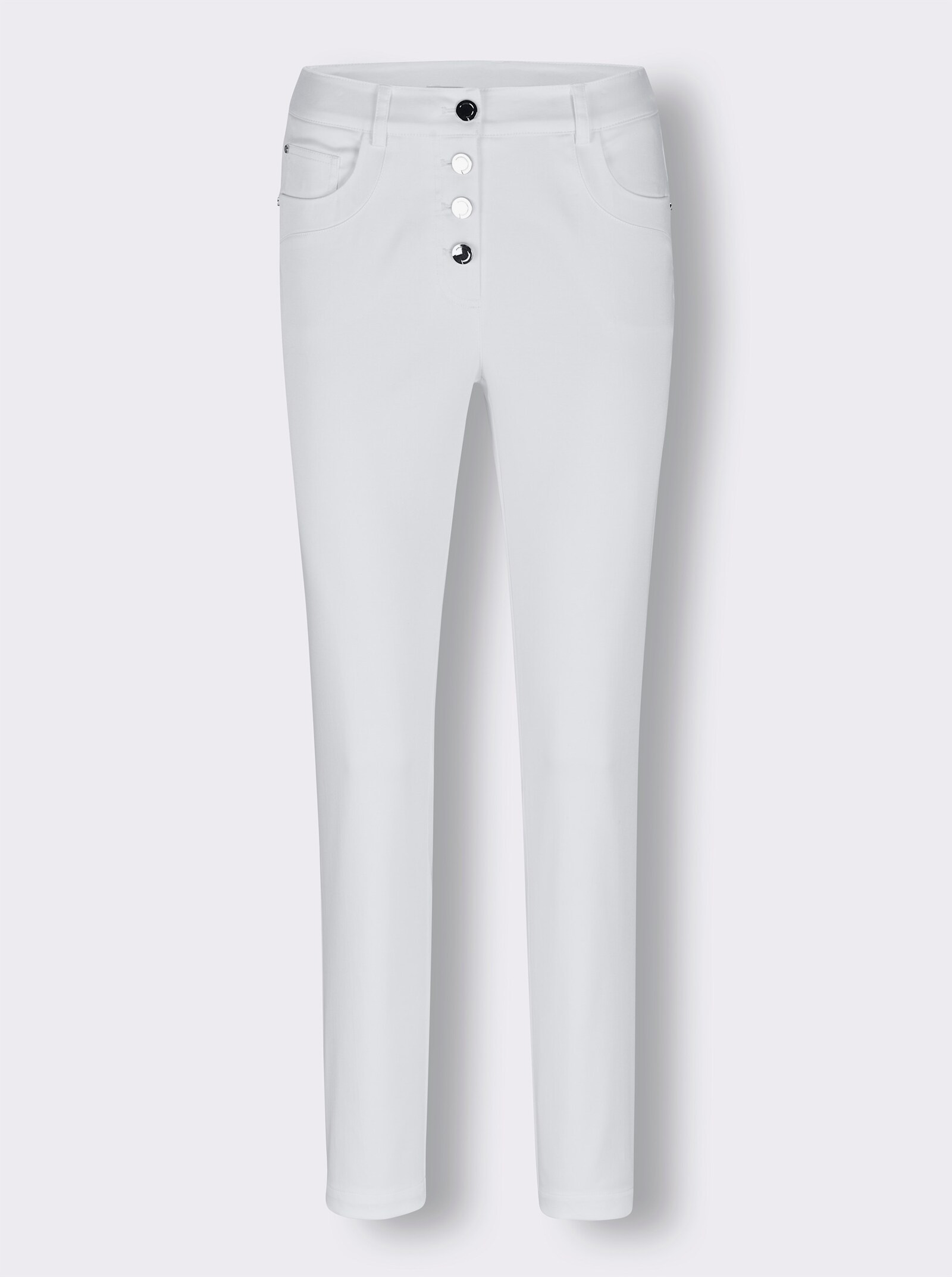CREATION L PREMIUM Hose mit Lyocell - weiß