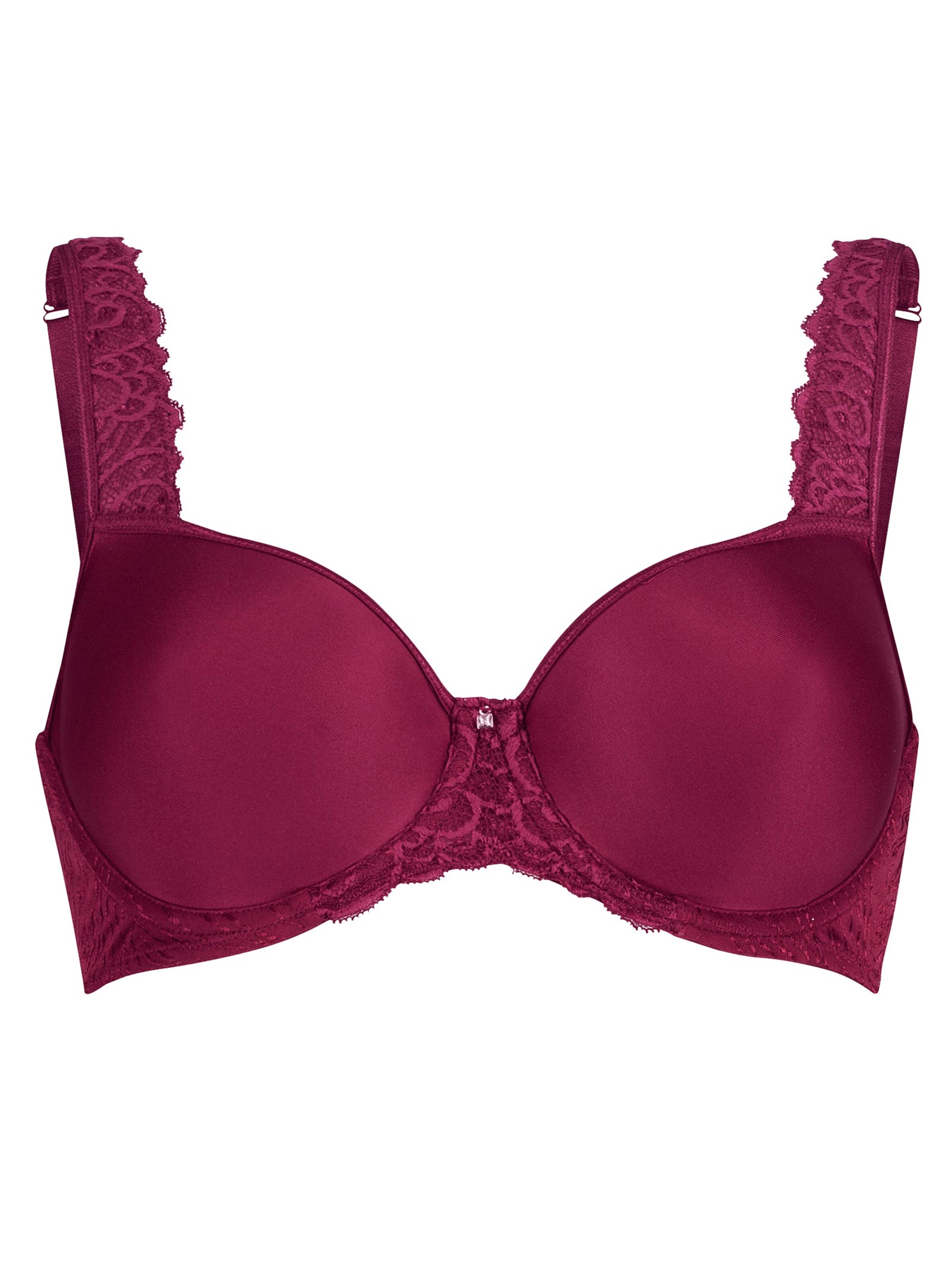 Viania Schalen-BH mit Bügel - weinrot