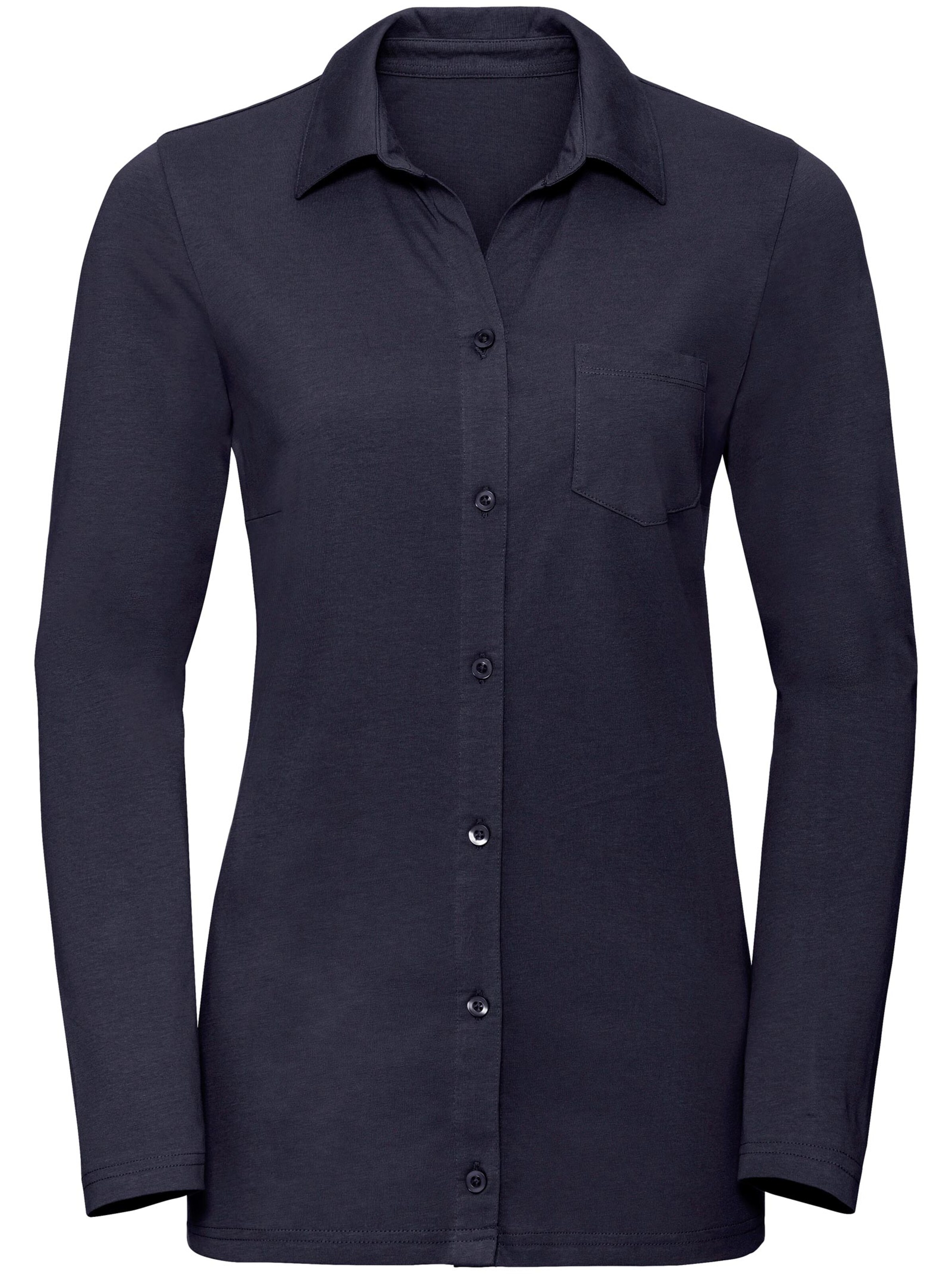 Jersey-Bluse - marine