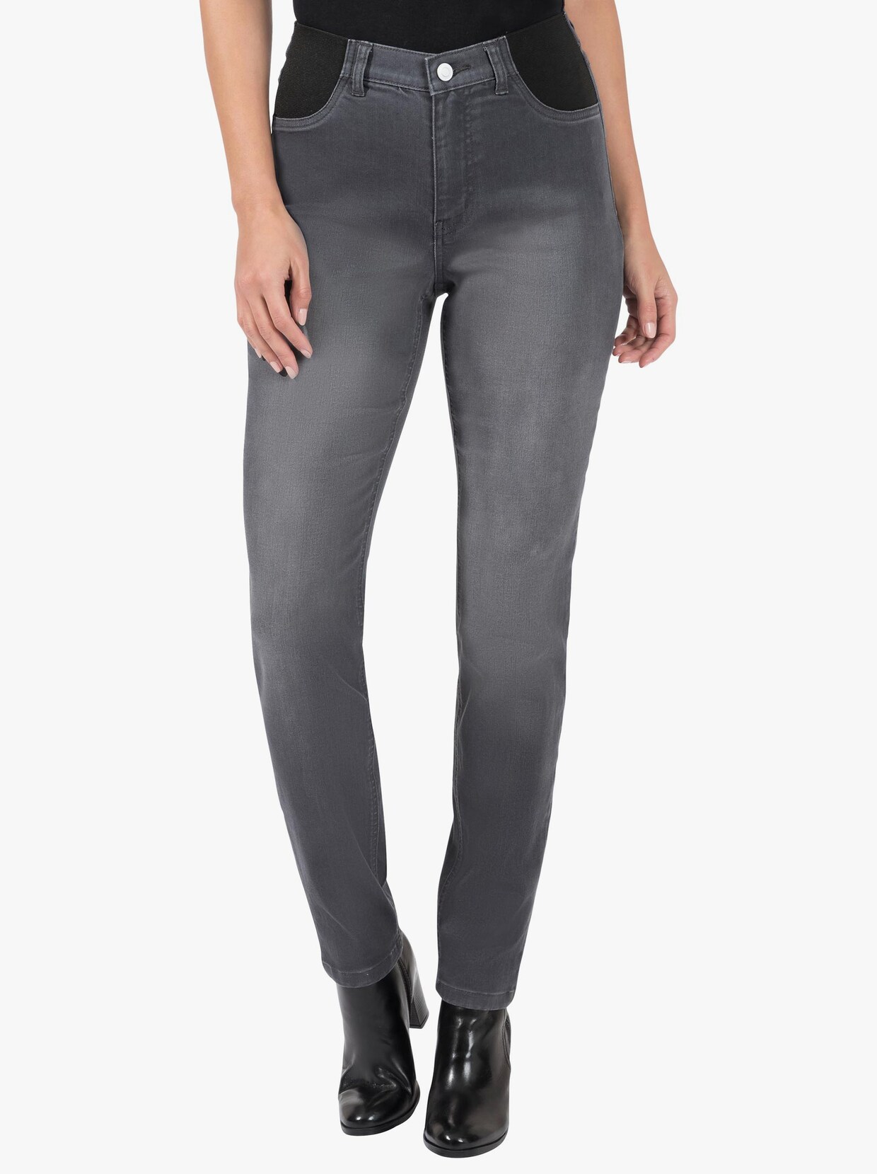 Jeans - anthrazit-denim
