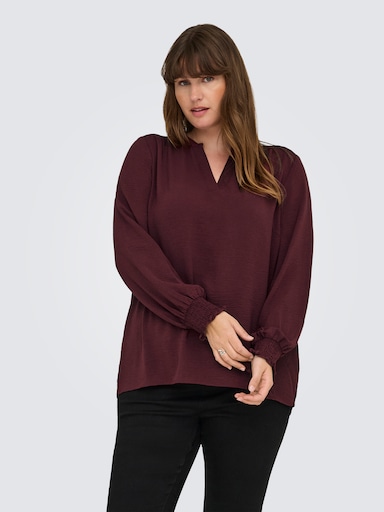 ONLY CARMAKOMA Shirtbluse - tawny port