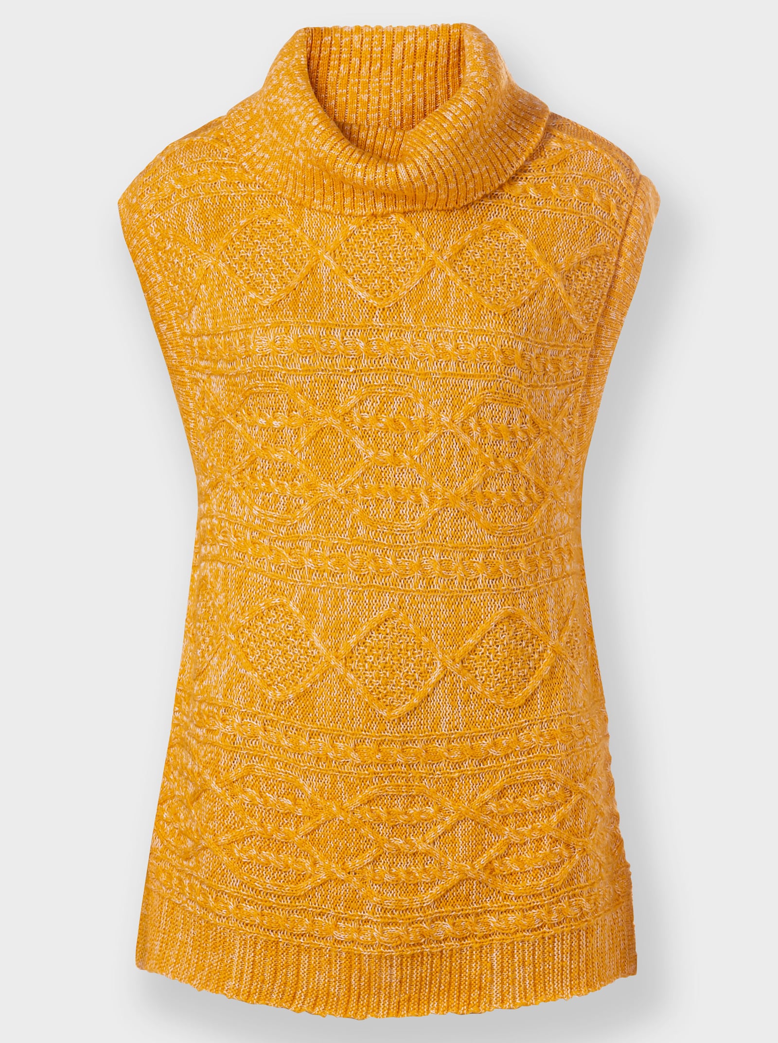 Pullunder im Mustermix - ocker-meliert