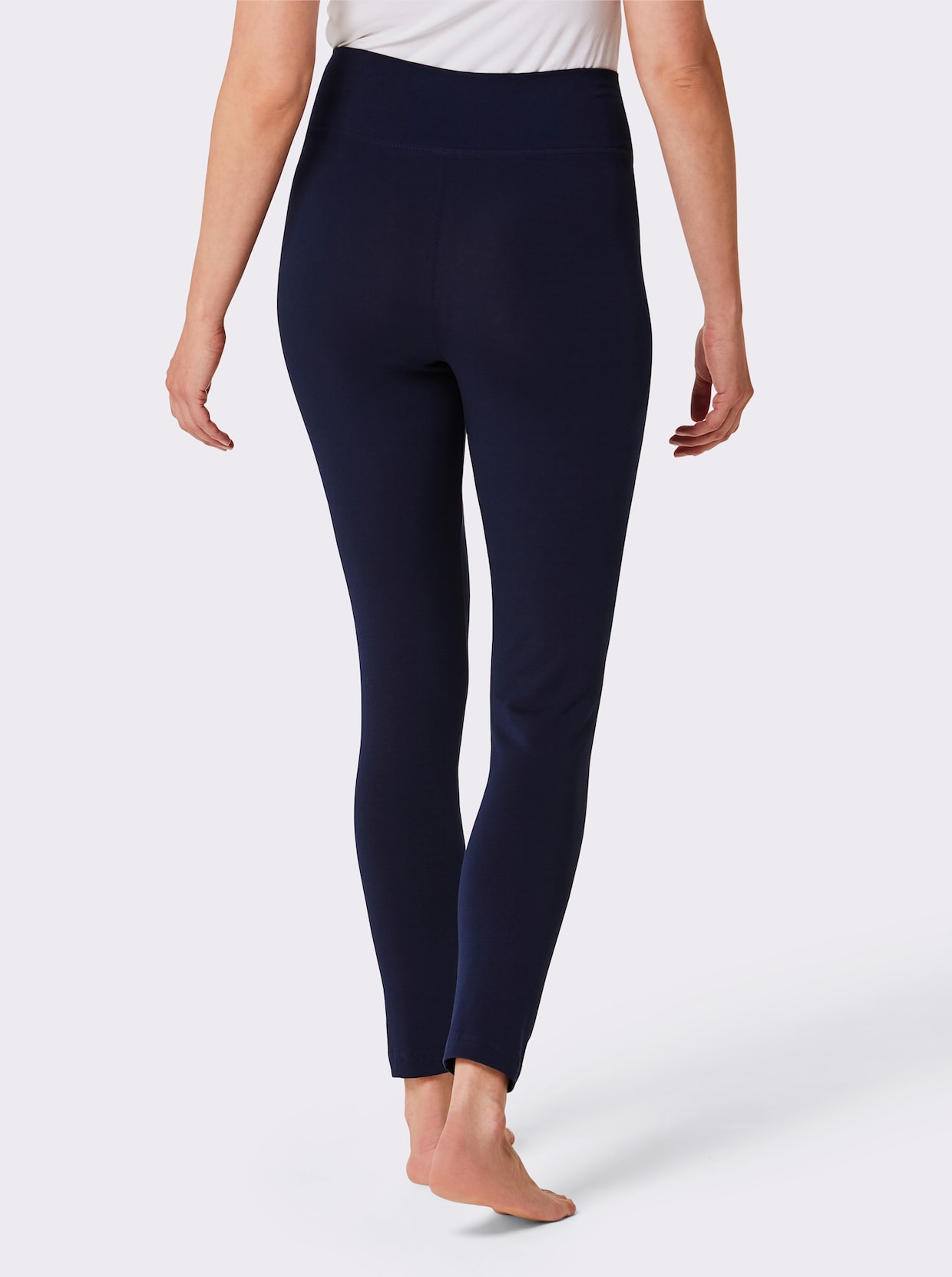 Plantier Legging - marine + antraciet gemêleerd