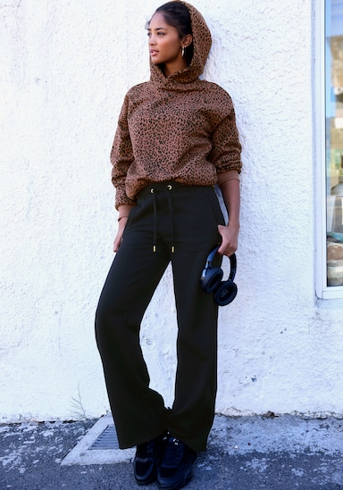 Buffalo Kapuzenpullover - braun leo