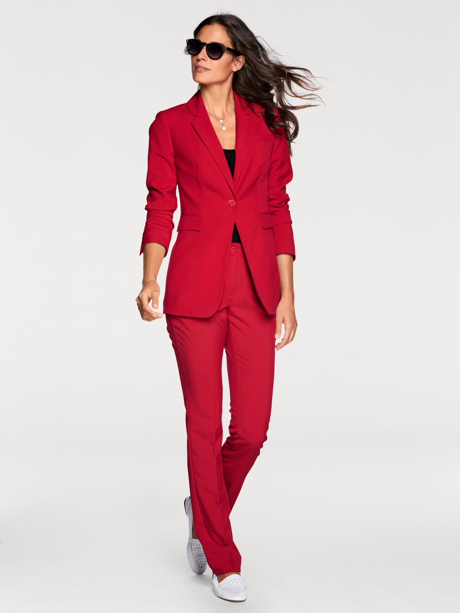 heine Hosenanzug mit seitlichen Taschen - rot